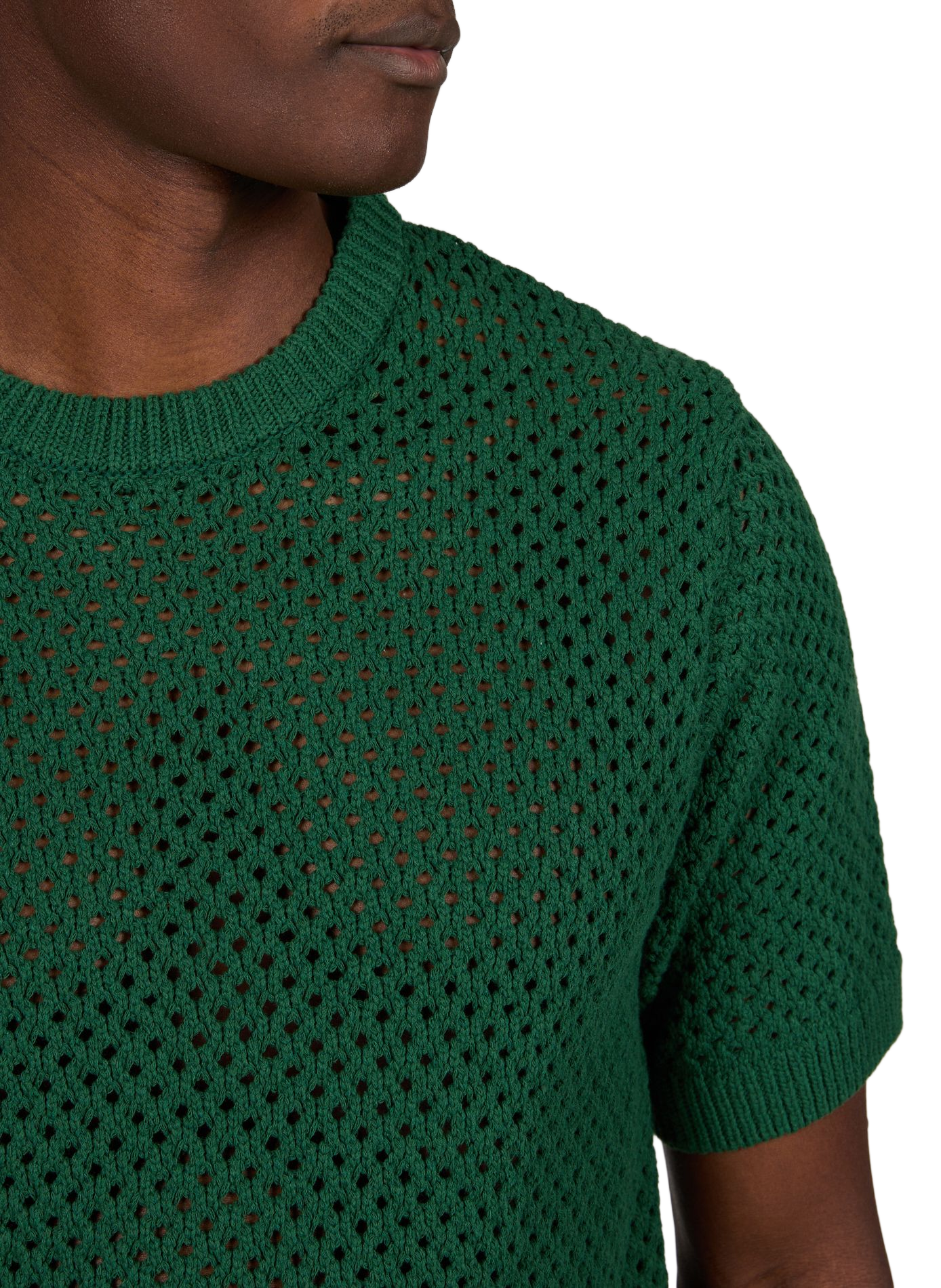 Pull droit ajouré en coton mélangé ARTE ANTWERP Kaki