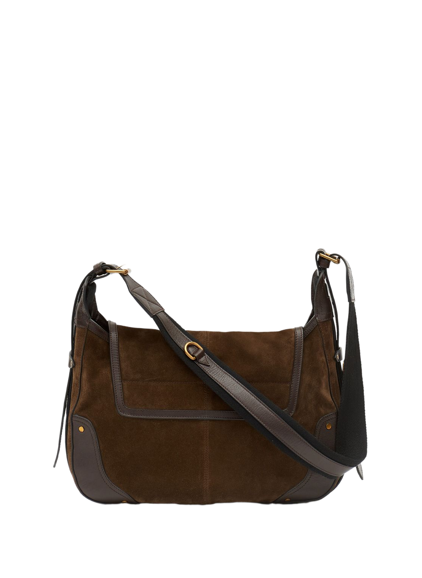 Sac besace Sierra en cuir velours ISABEL MARANT Marron