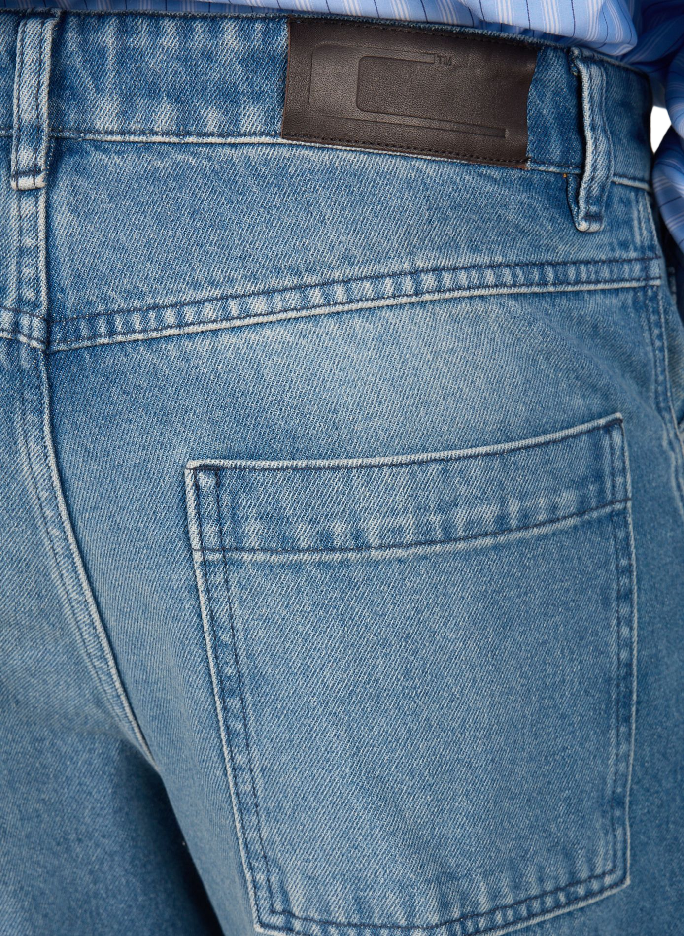 Wide-leg Cercs jeans in cotton denim CARRER Blue