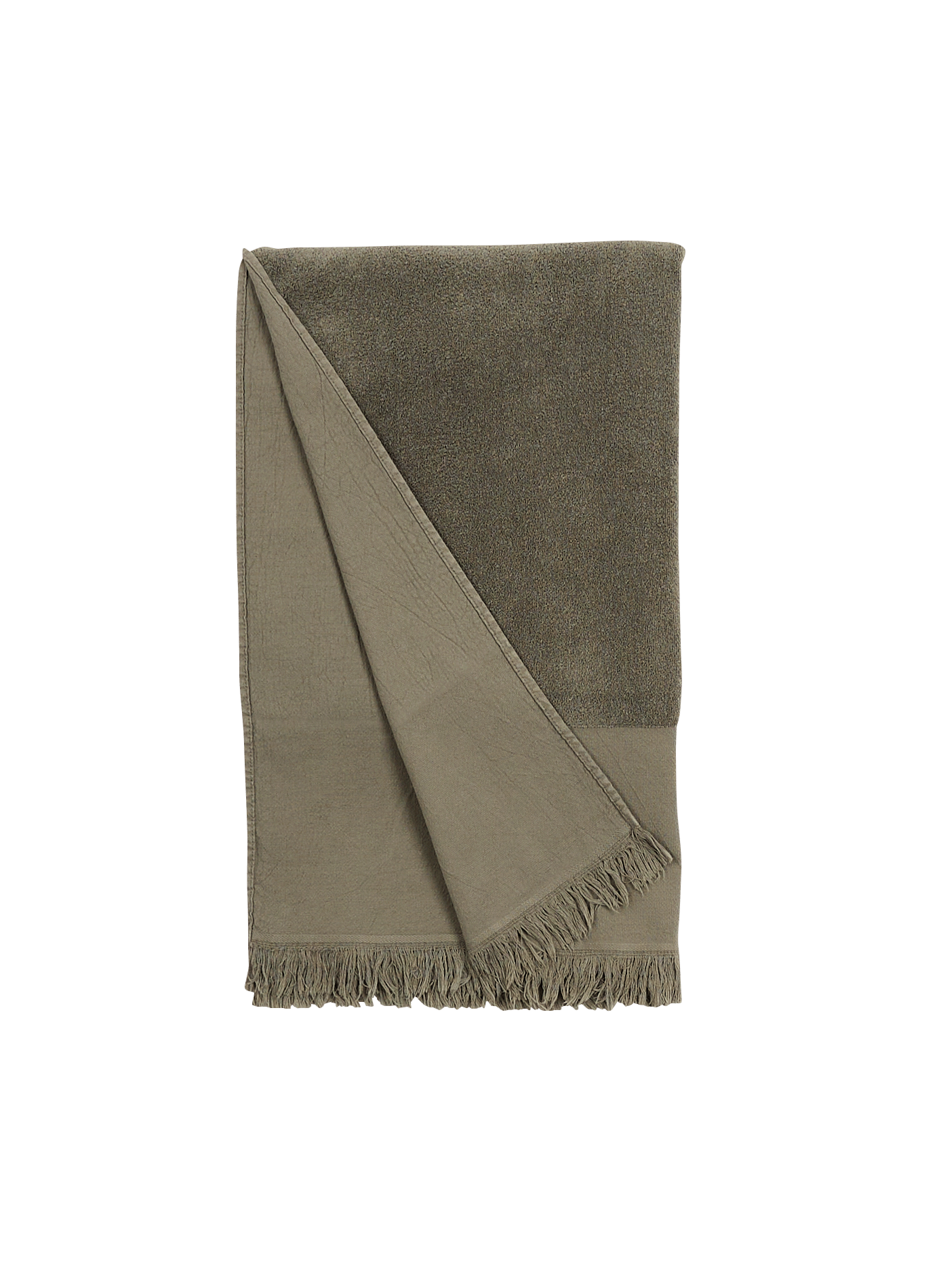 Cotton fouta AU PRINTEMPS PARIS Khaki