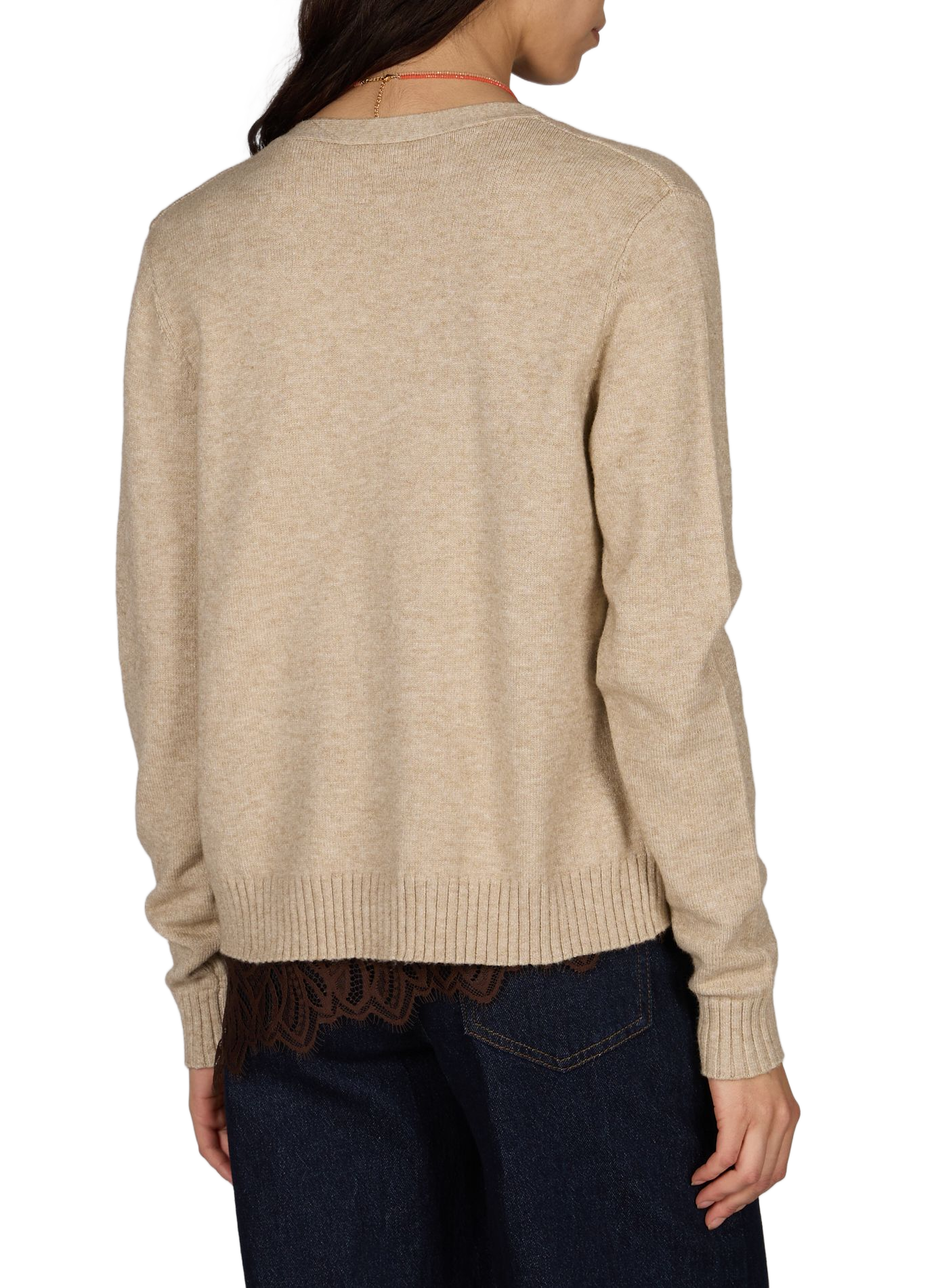 Cárdigan masculino abierto VILA Beige
