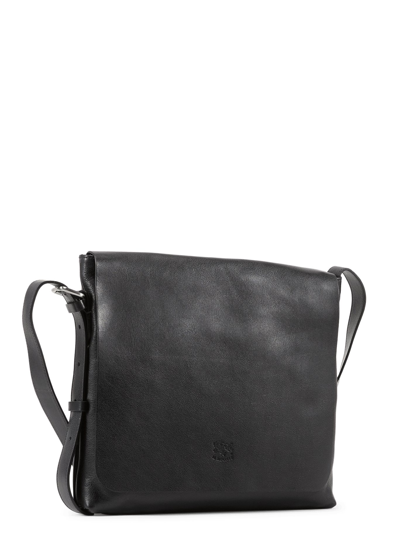 Cowhide leather shoulder bag IL BISONTE Black