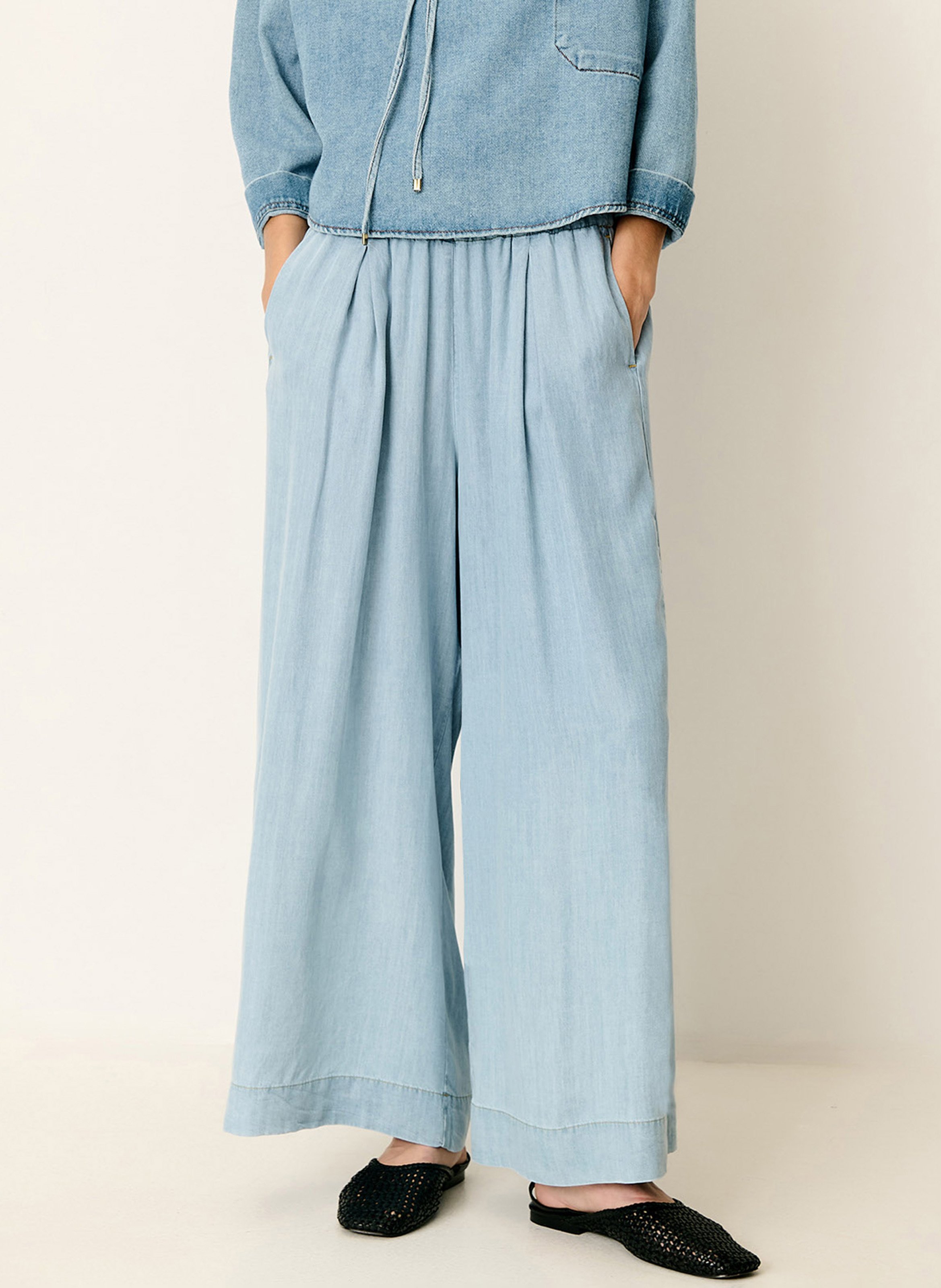 Pantalon large islanim SESSUN Bleu