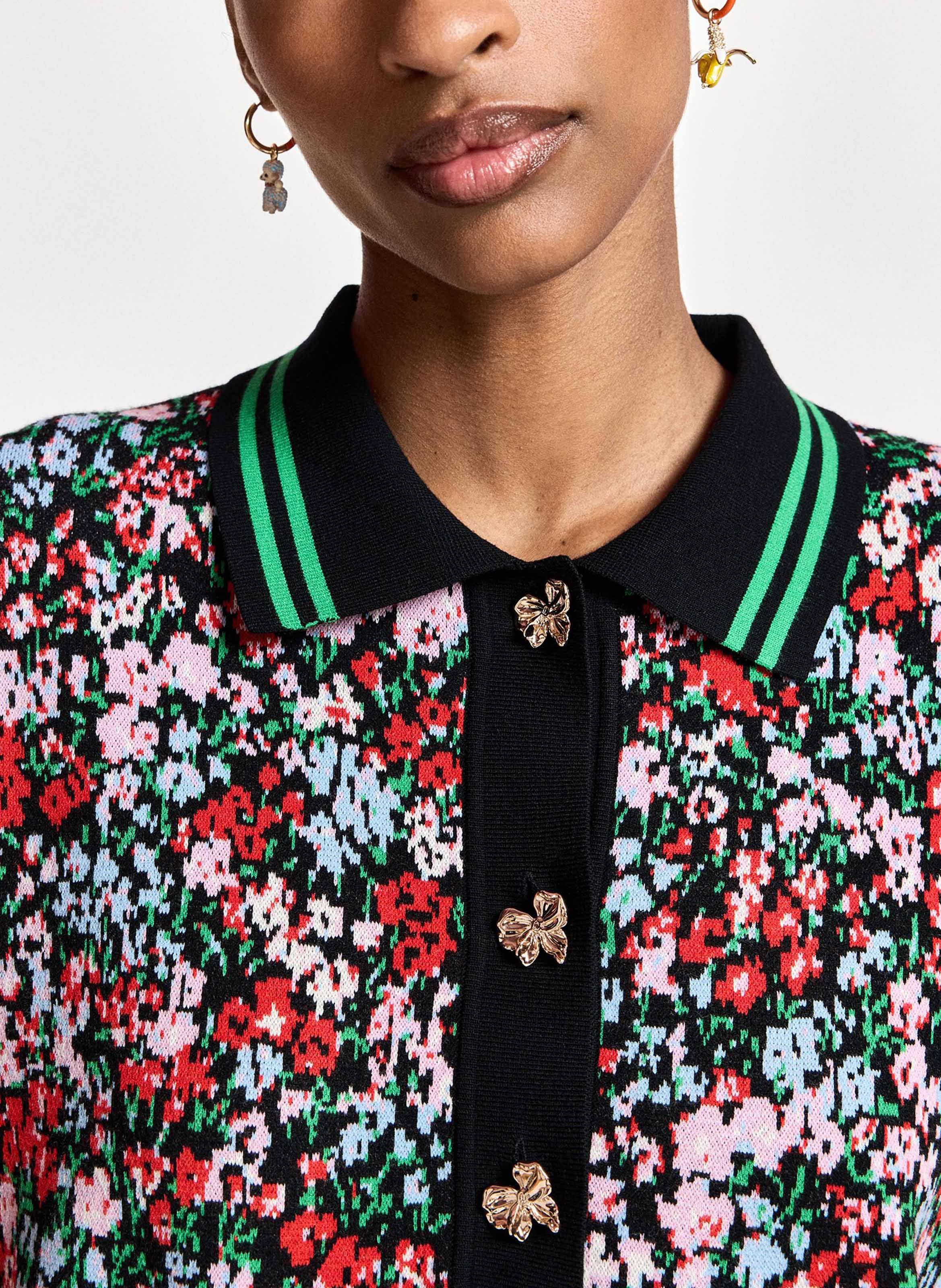 Polo droit imprimé floral kartos ESSENTIEL ANTWERP Multicolore