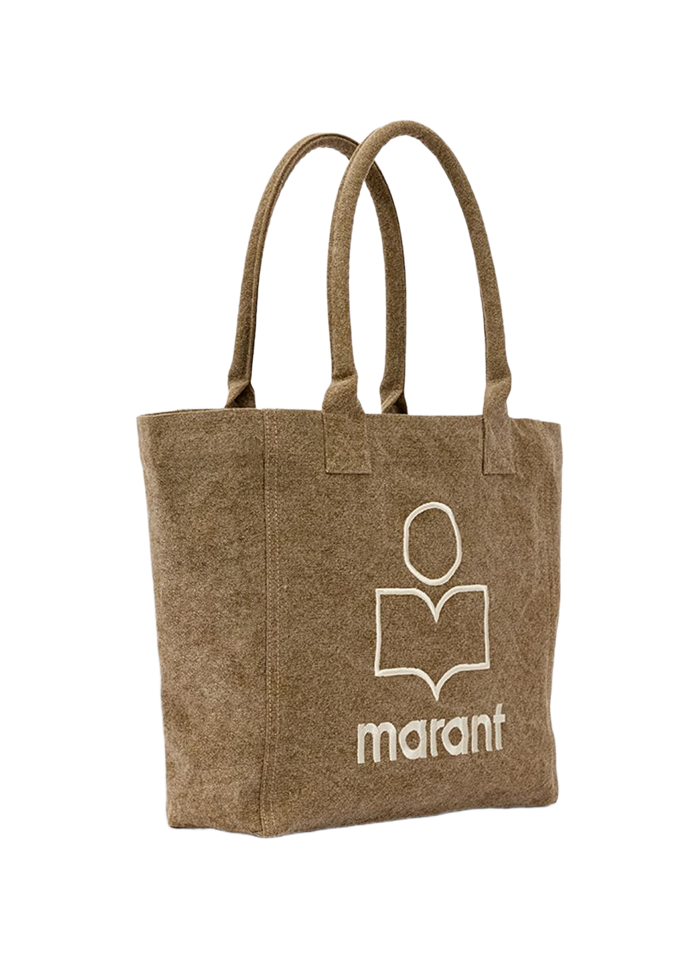 Sac cabas Yenky à logo en coton small  ISABEL MARANT Kaki