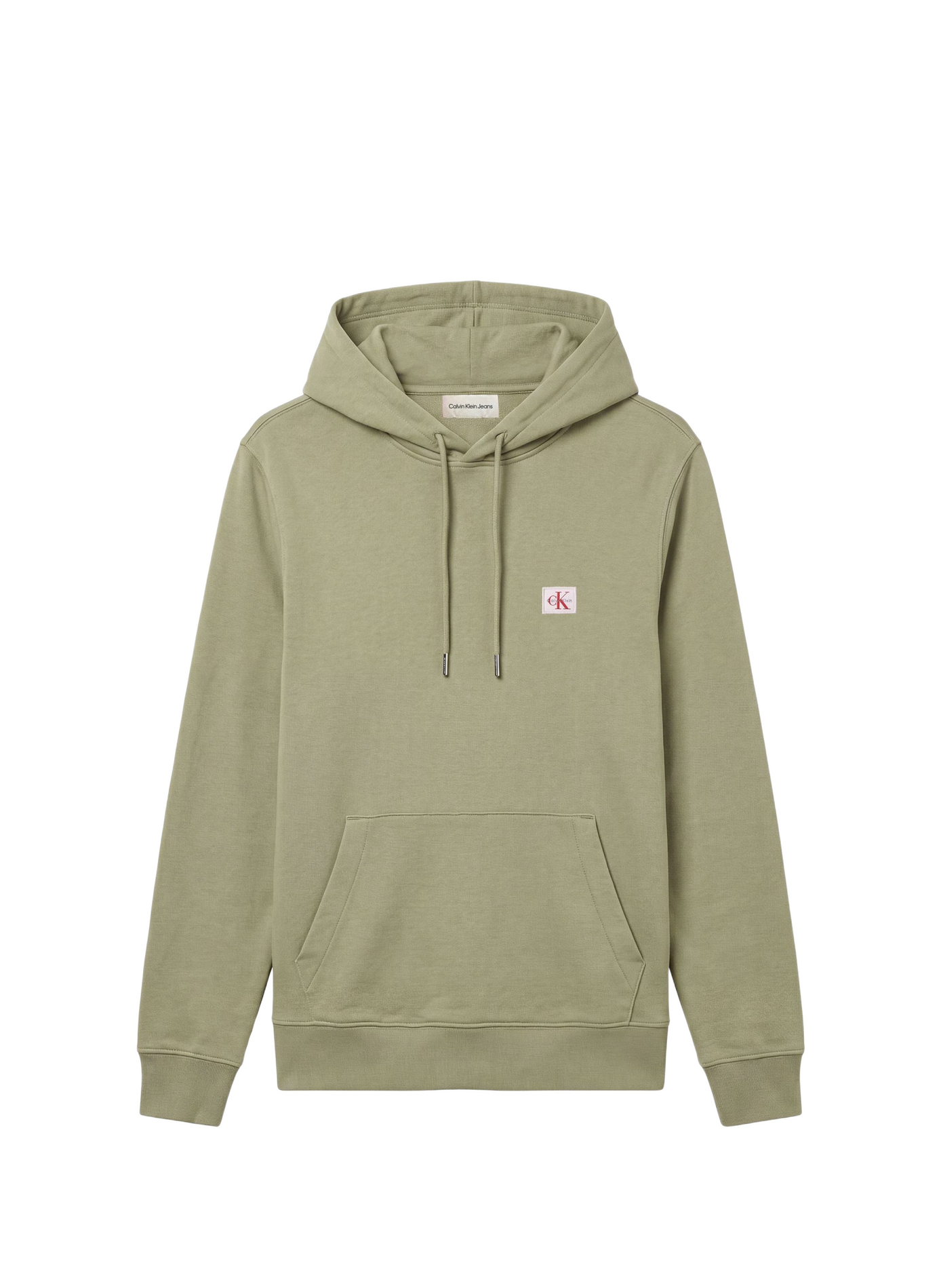Sweat à capuche en coton mélangé CALVIN KLEIN Vert