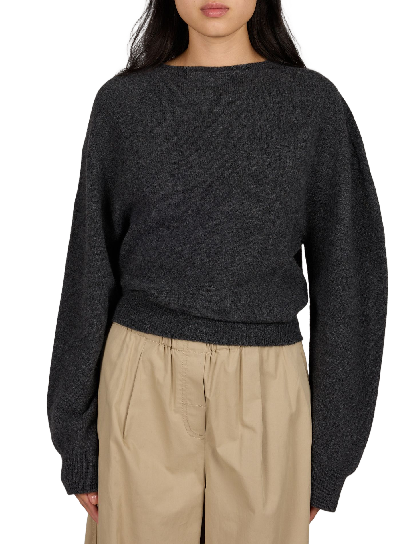 Asymmetrical wool and alpaca sweater LE 17 SEPTEMBRE Grey