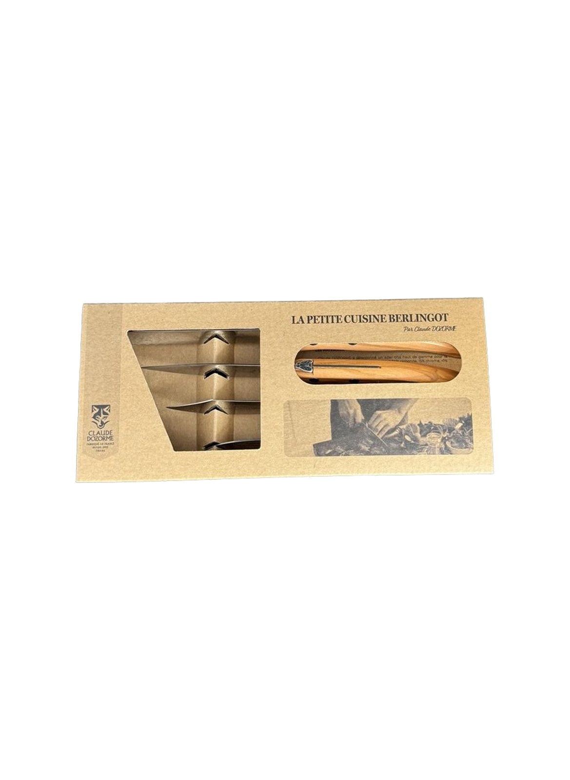 Set of 4 Messer Bonbon DOZORME Braun