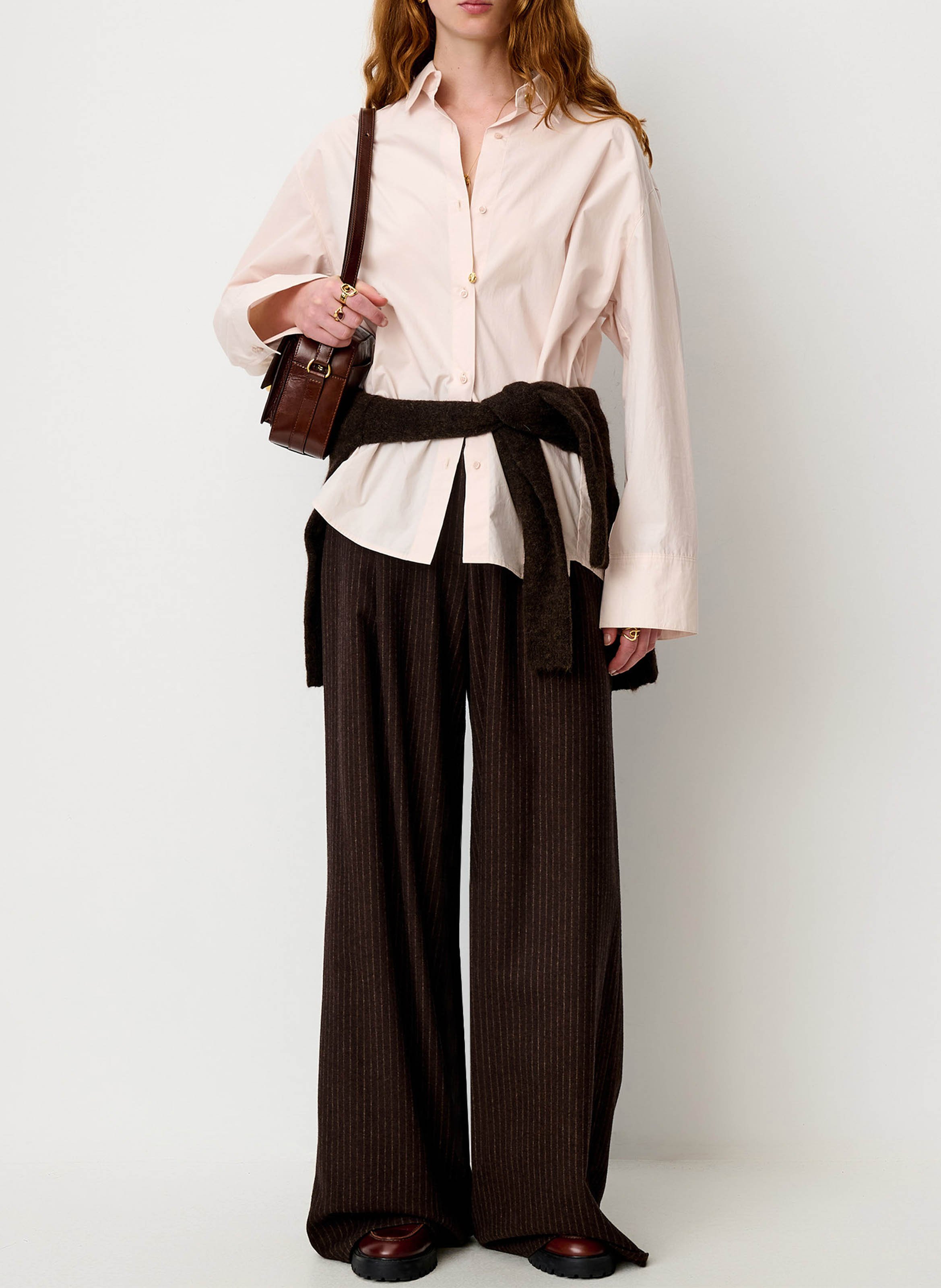Chemise droite en coton neomi SESSUN Rose