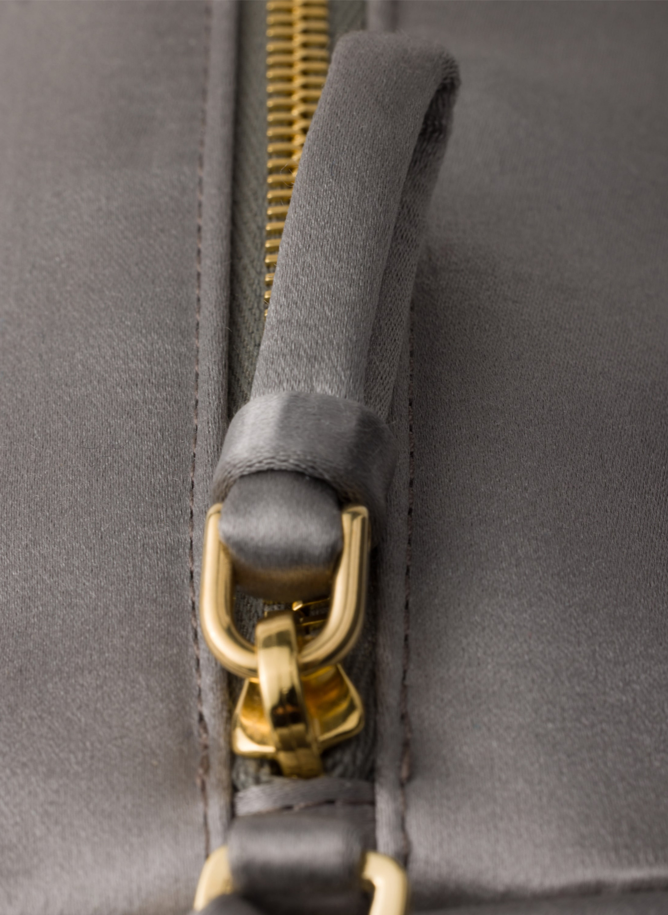 Mini sac en satin PRADA Gris