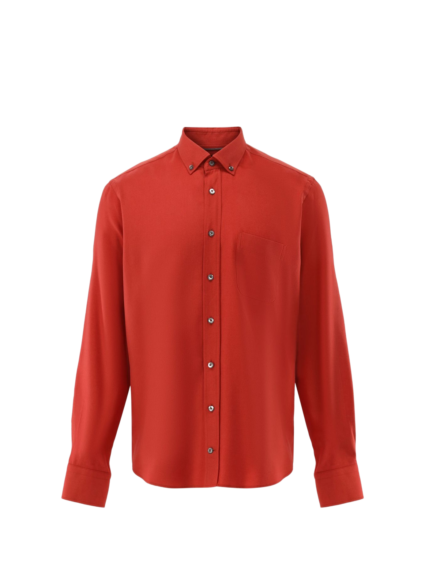 Schmale Hemdbluse aus Baumwollmischung VAN LAACK Rot