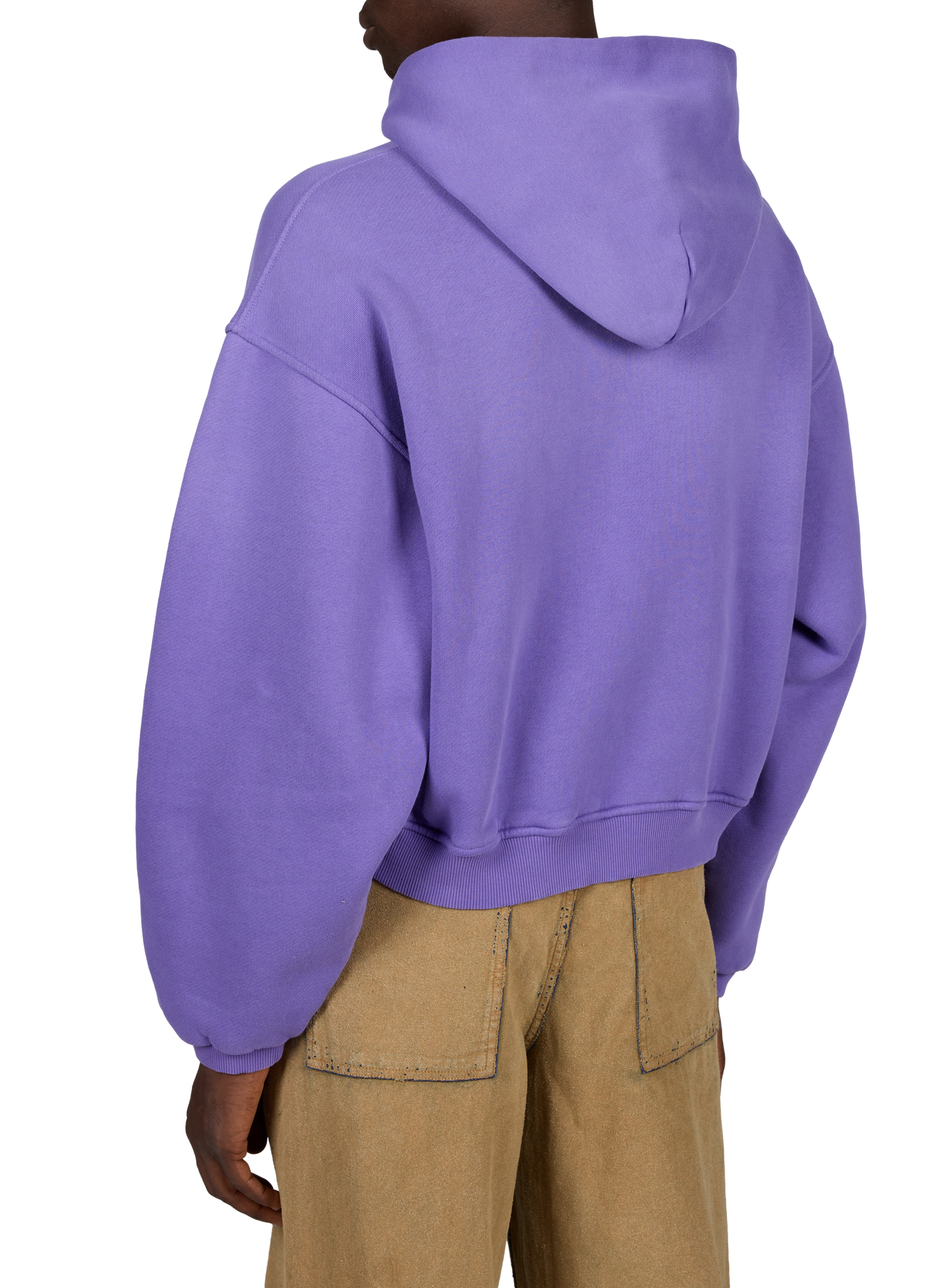 Hoodie à capuche droit uni ERL Violet