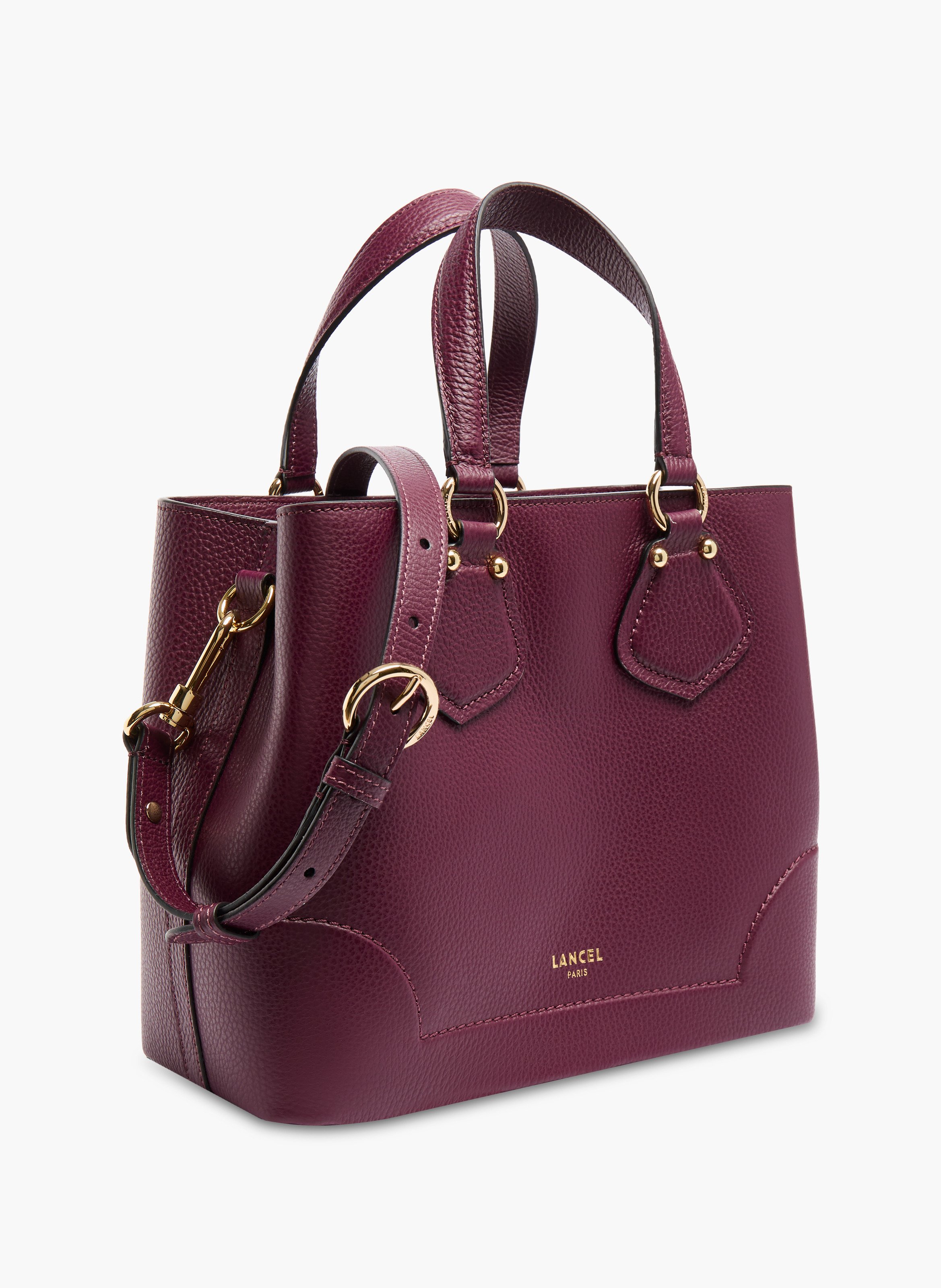 Sac carryall neo izy de lancel en cuir de vachette graine LANCEL Violet