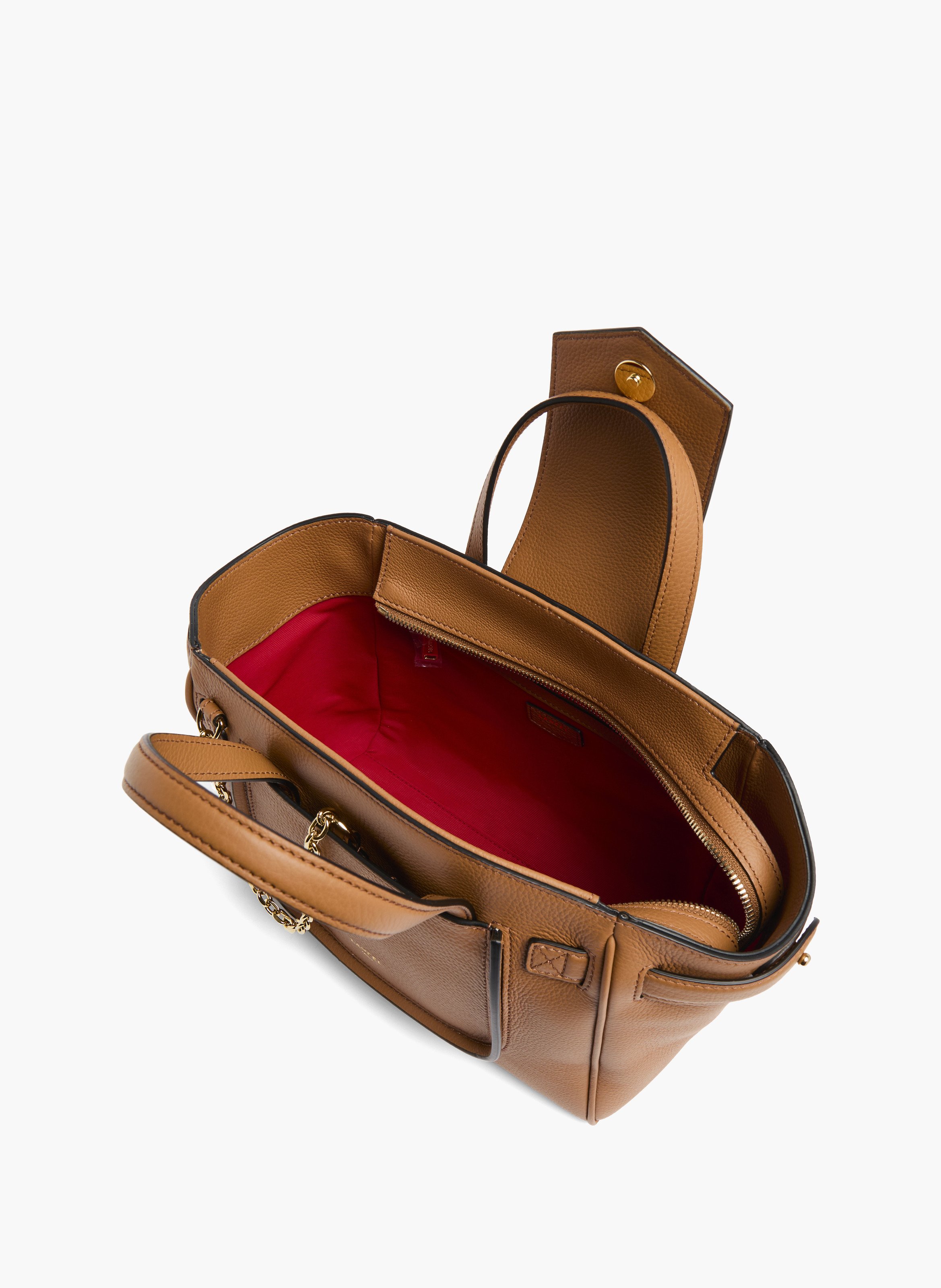 Sac carryall thea de lancel en cuir de vachette graine LANCEL Marron