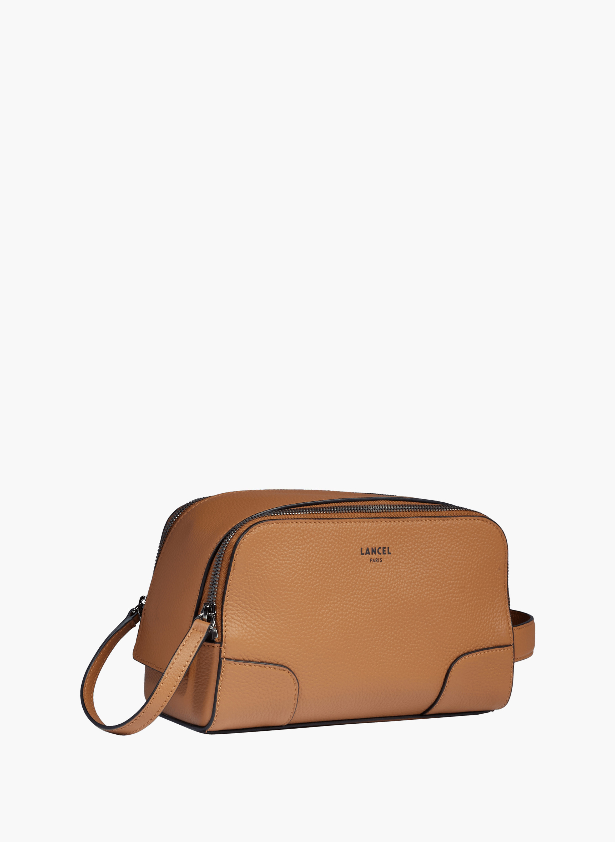 Trousse de toilette charlie de lancel en cuir LANCEL Marron