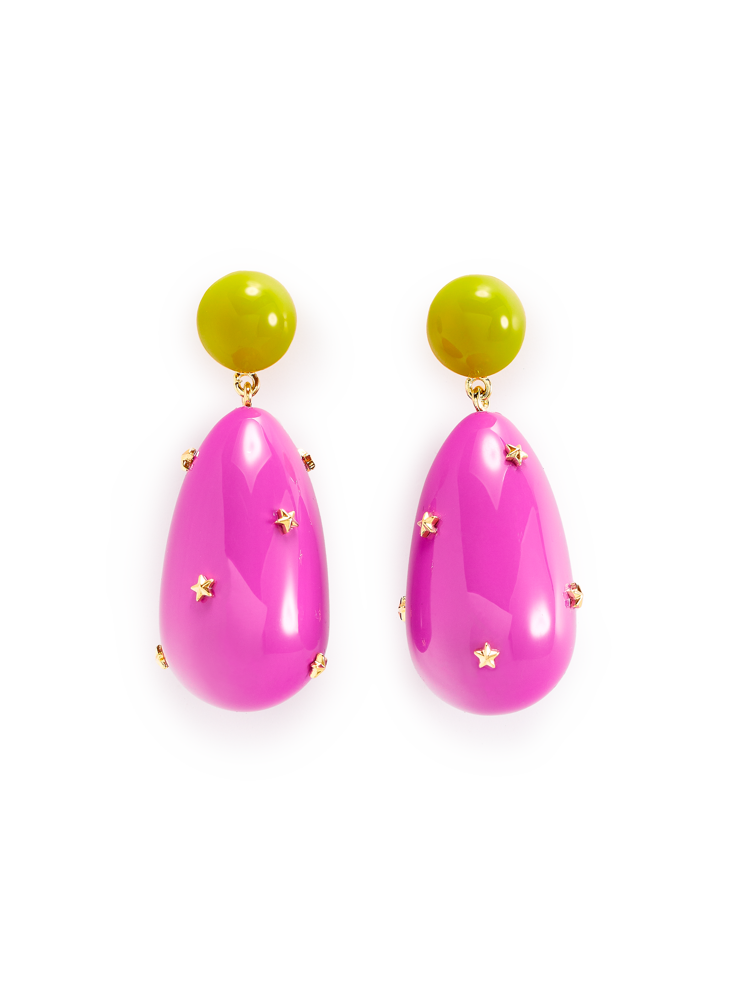 Hot Pink Crystal Large Hoop Earrings | Boohoo UK