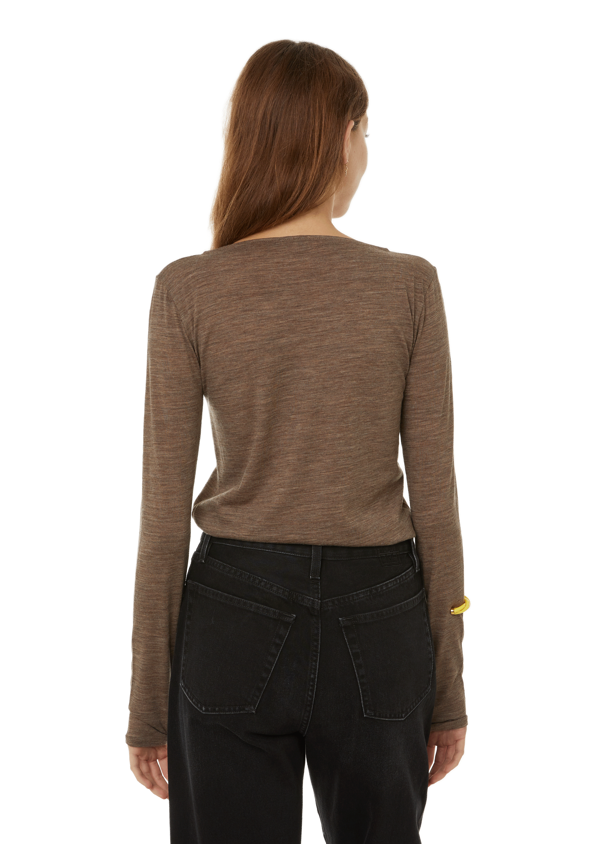 Wool T-shirt TOTEME Beige