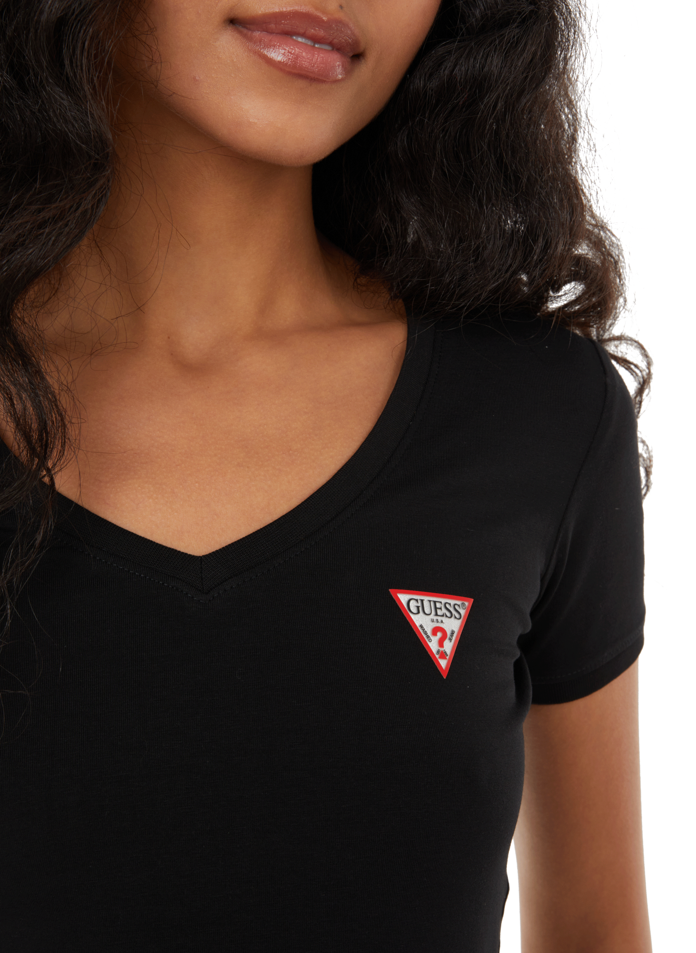 T-shirt en coton GUESS Noir