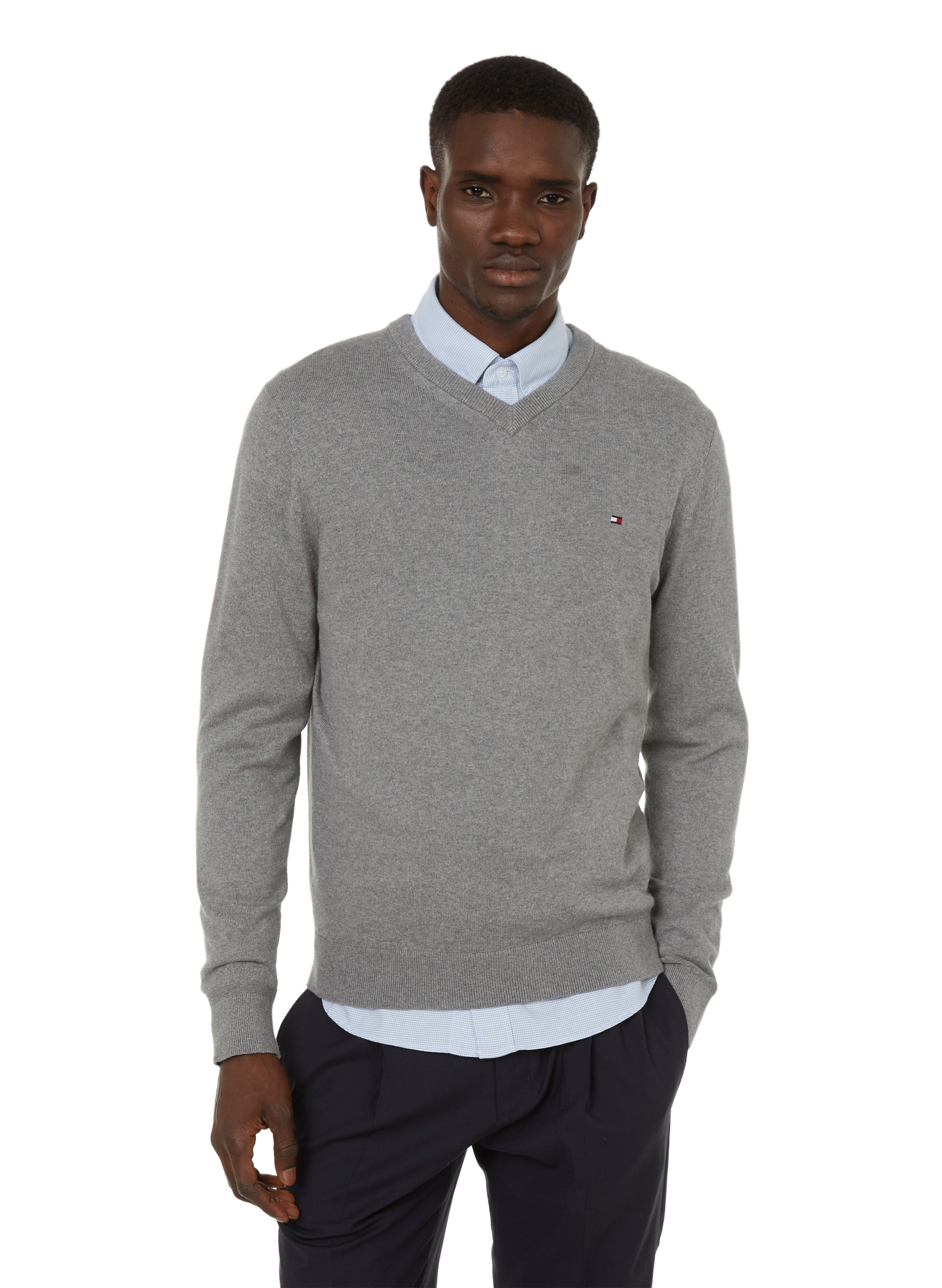 Pull en coton et cachemire mélangé