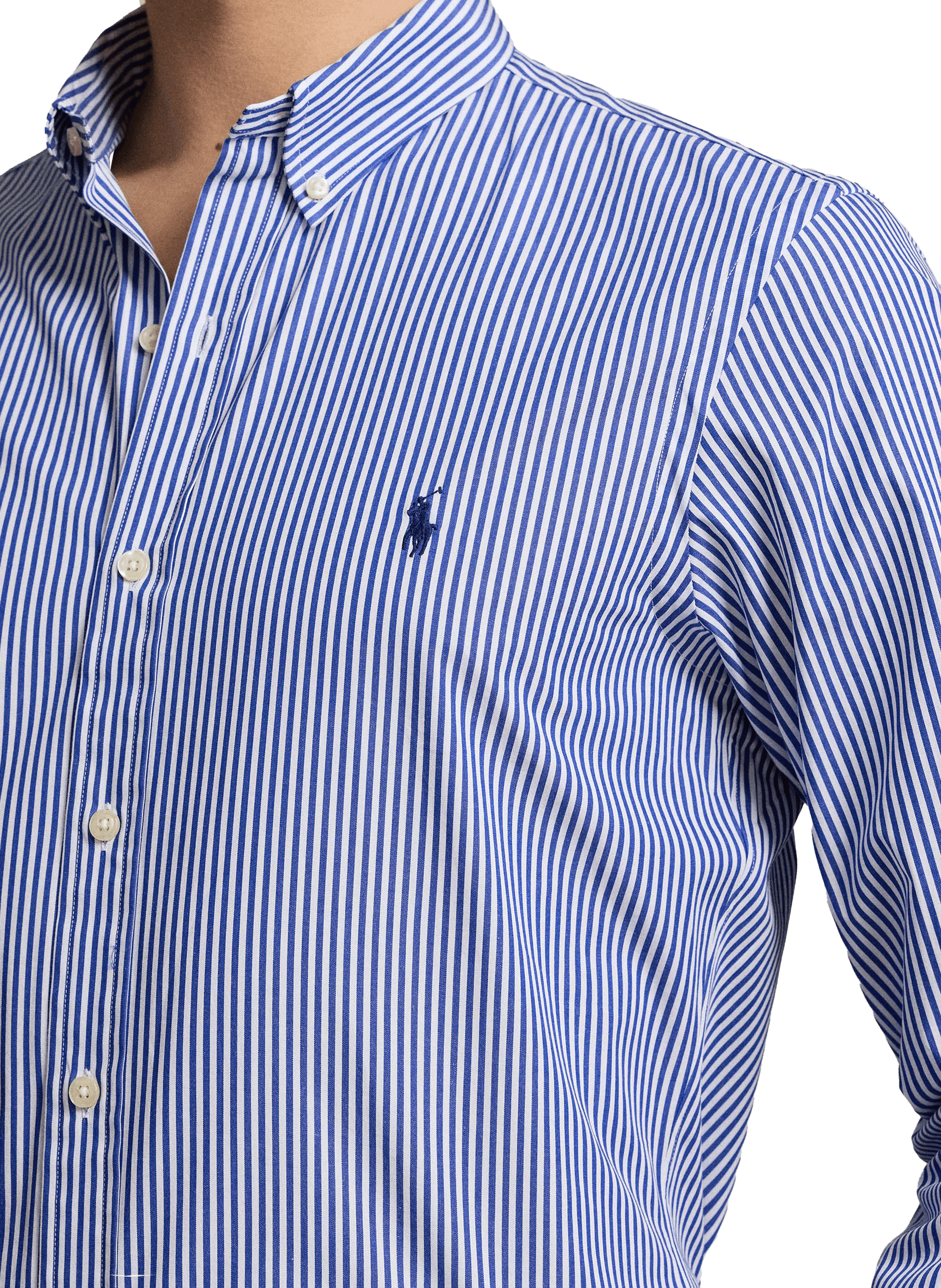 Chemise rayé en coton  POLO RALPH LAUREN Bleu