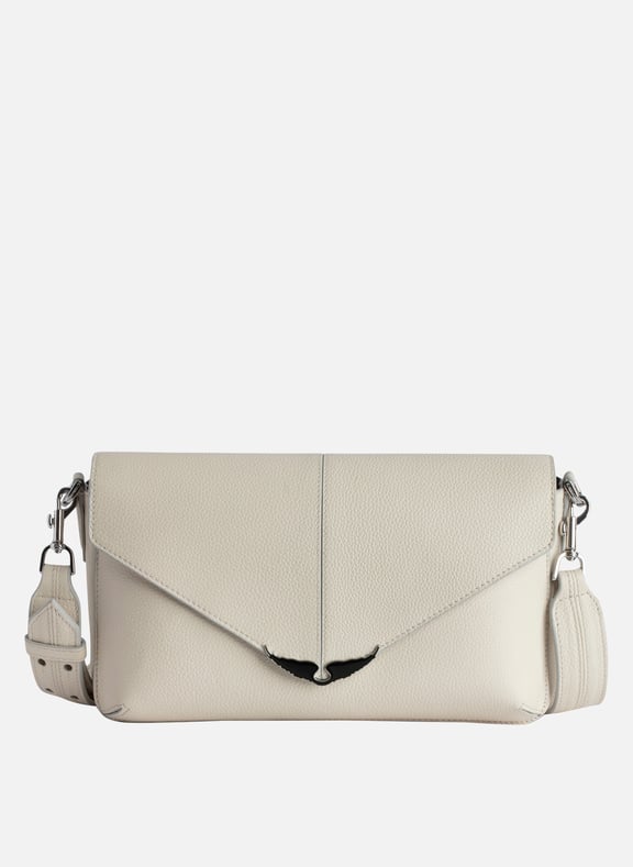 Sac bandoulière en cuir borderline Blanc by ZADIG&VOLTAIRE ZADIG&VOLTAIRE Sac bandoulière en cuir borderline Blanc