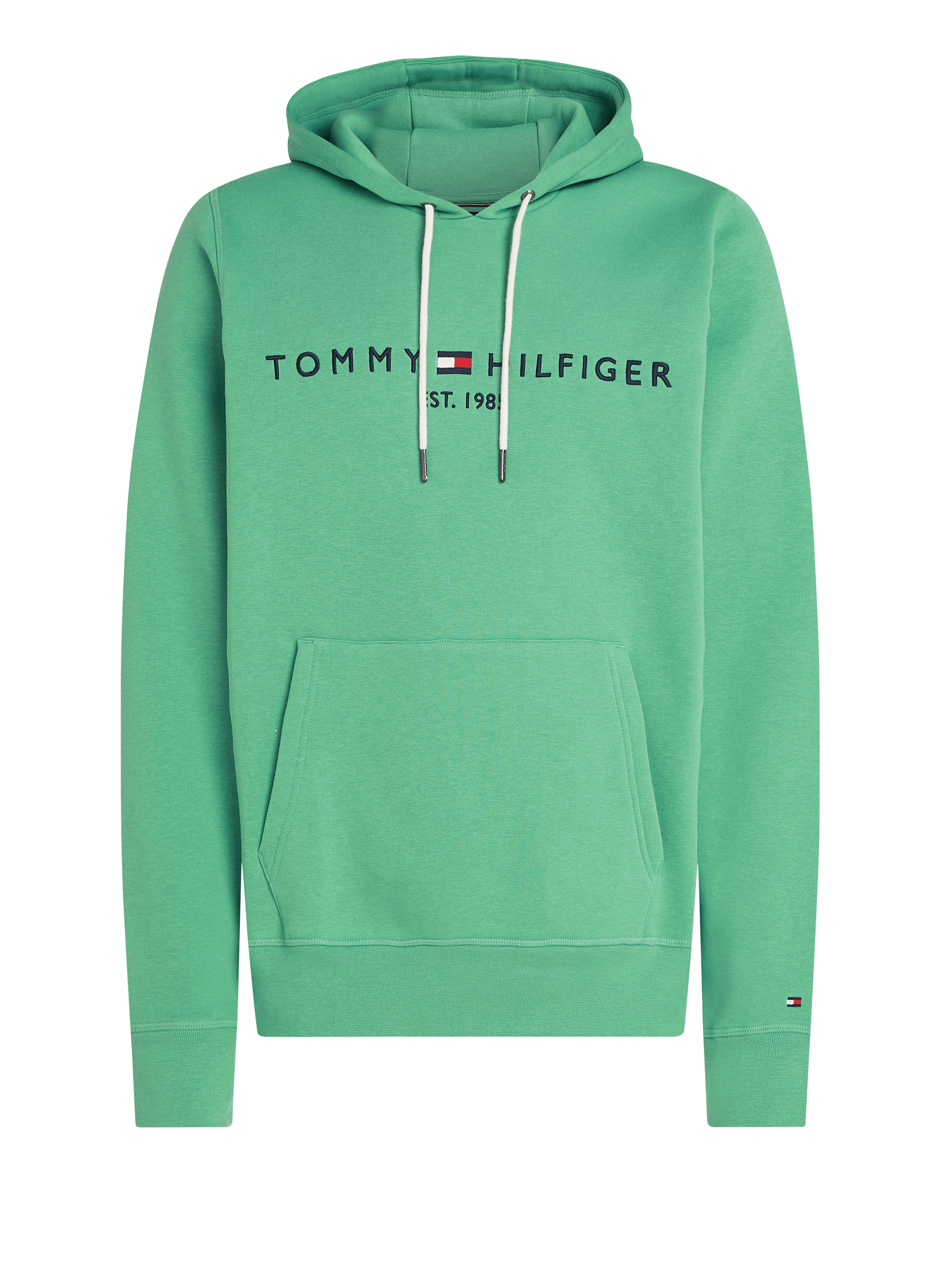 Hoodie en coton TOMMY HILFIGER Vert