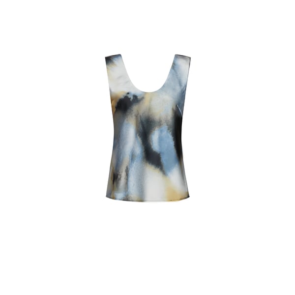 Samsoe & Samsoe Top Satiné In Bleu