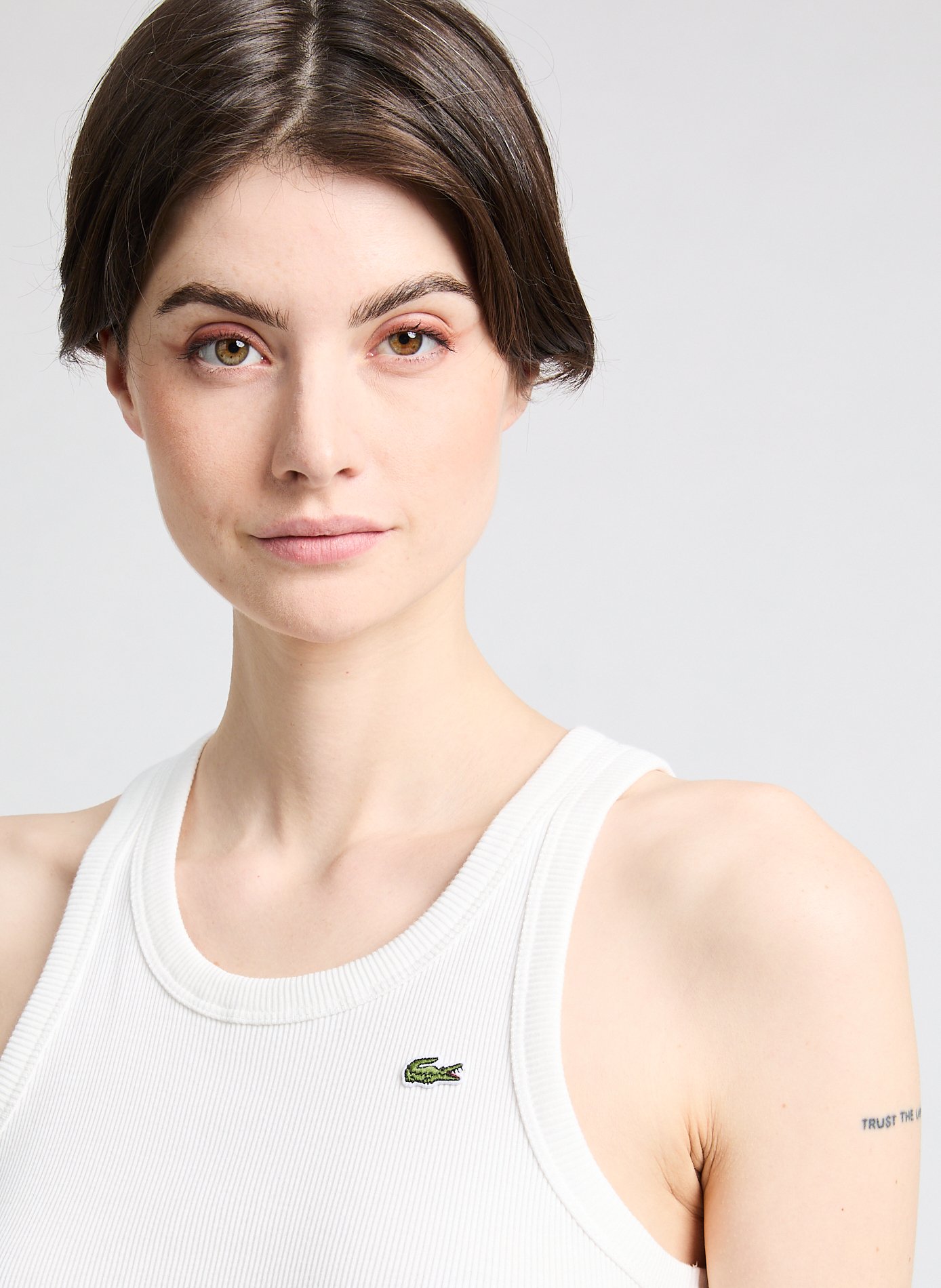 Débardeur en coton LACOSTE Blanc