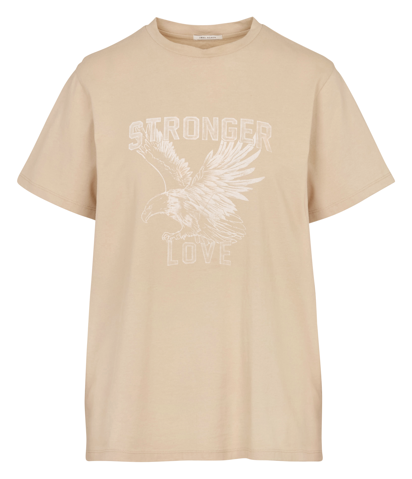 Tee-shirt col rond en coton IKKS Beige