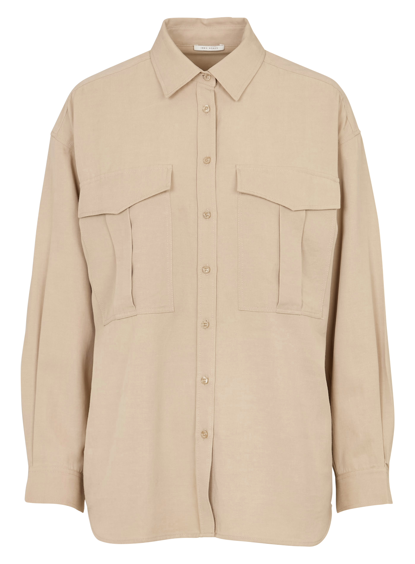 Chemise oversize col classique IKKS Beige