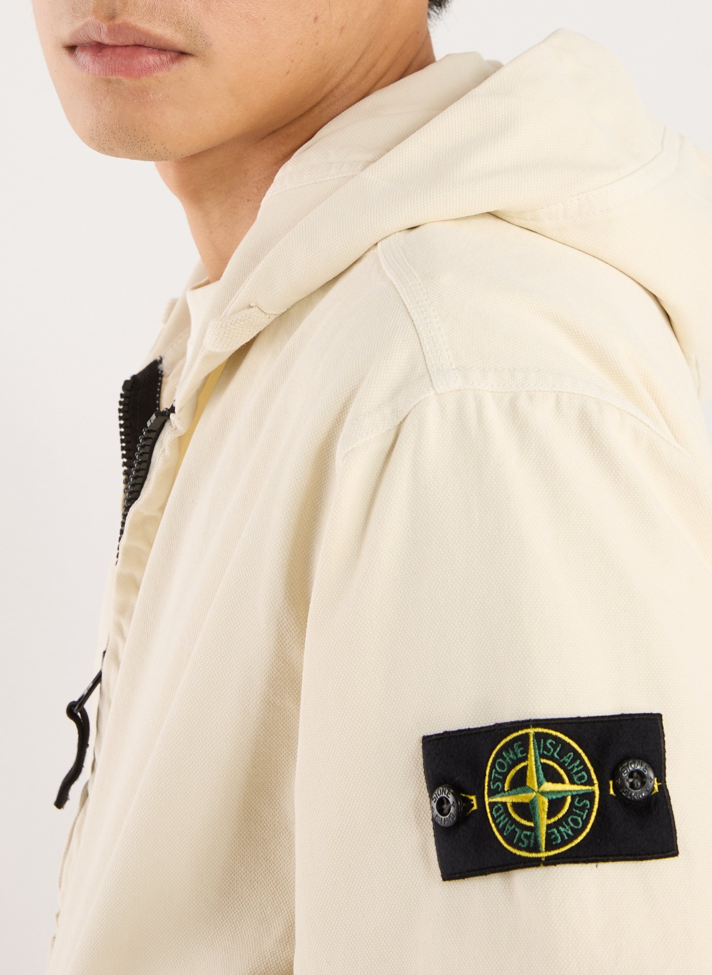 Veste légère en coton STONE ISLAND Blanc