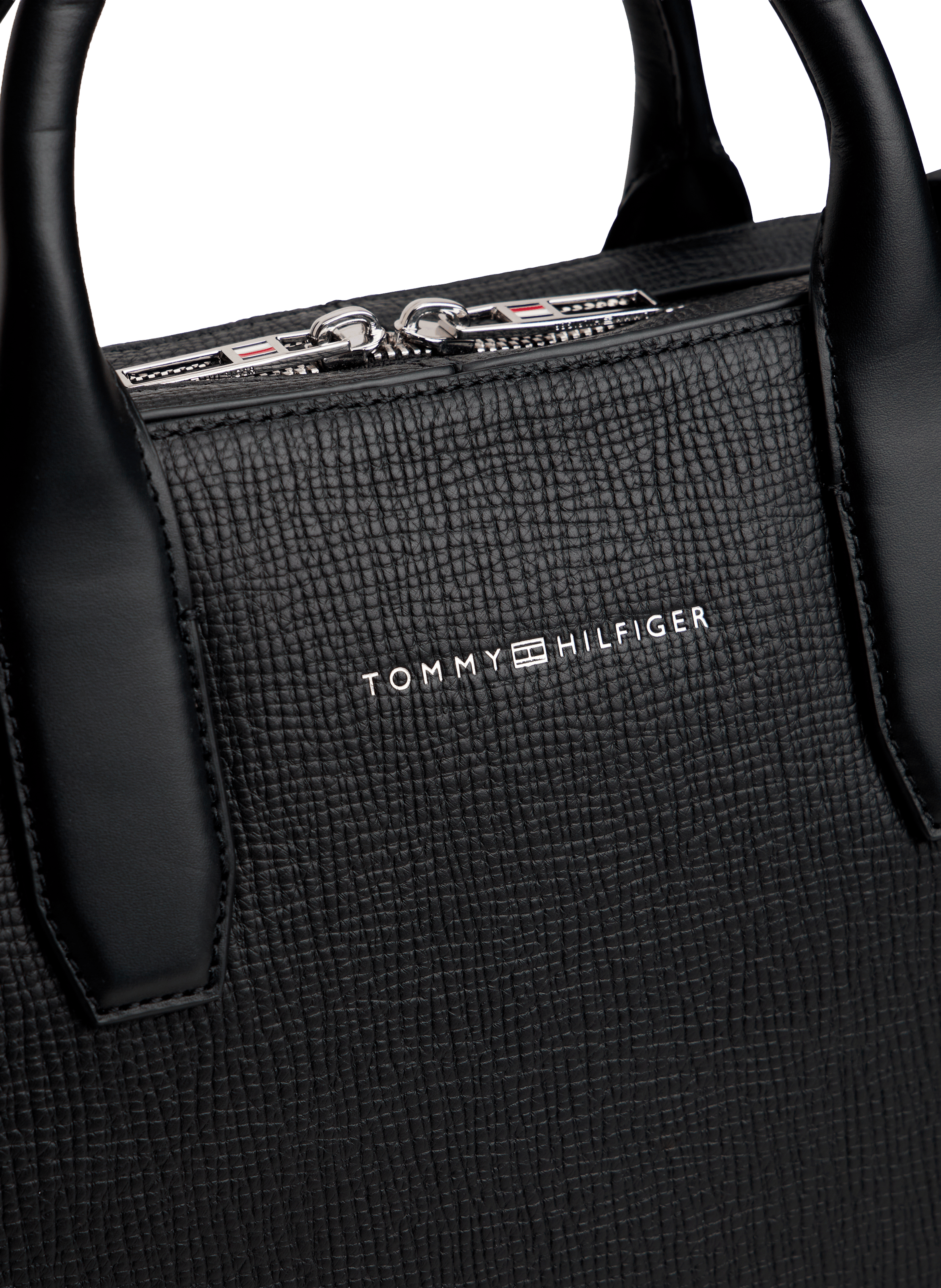 Leather computer bag TOMMY HILFIGER Black