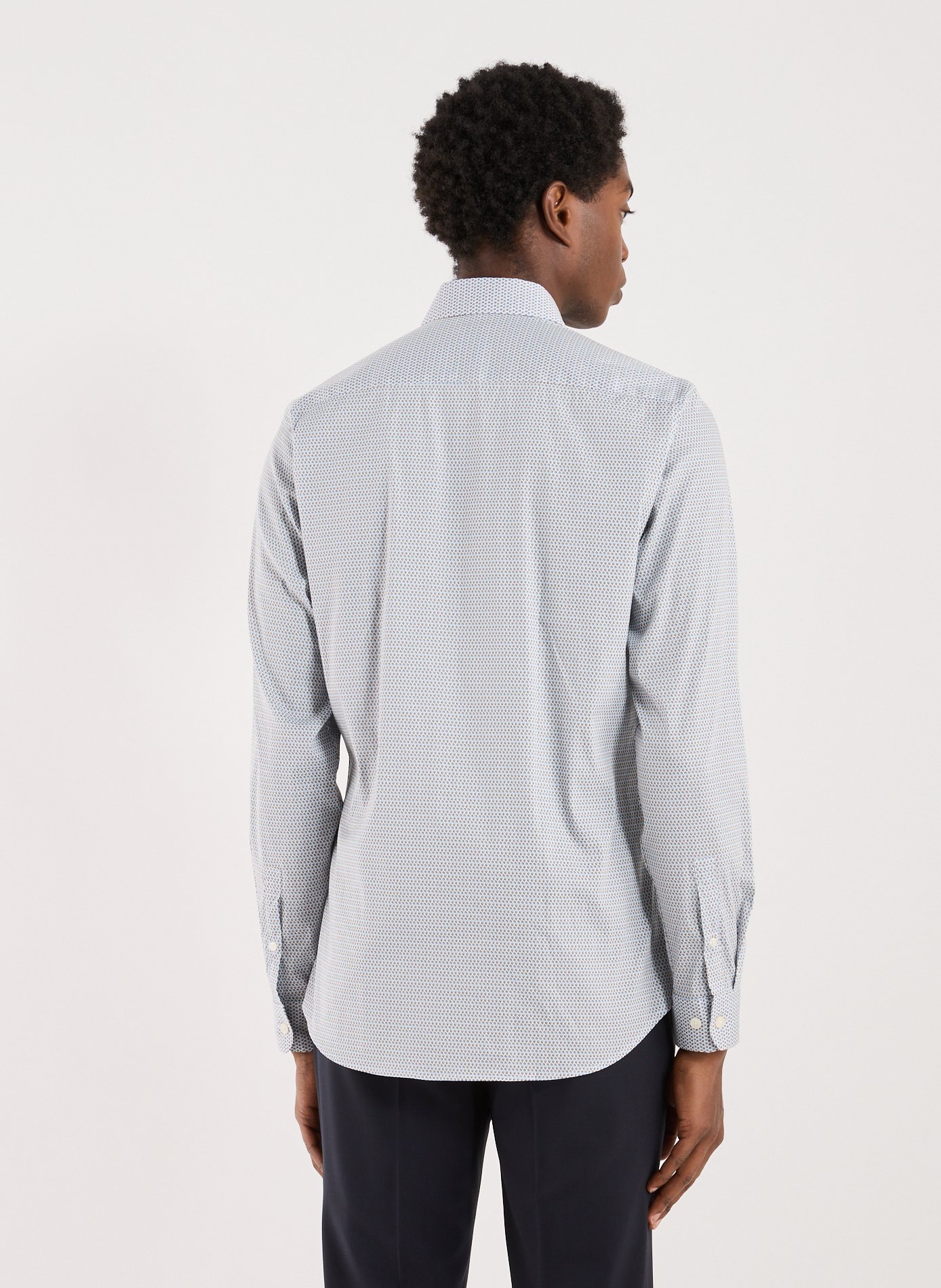 Cotton shirt with floral prints AU PRINTEMPS PARIS Multicolour