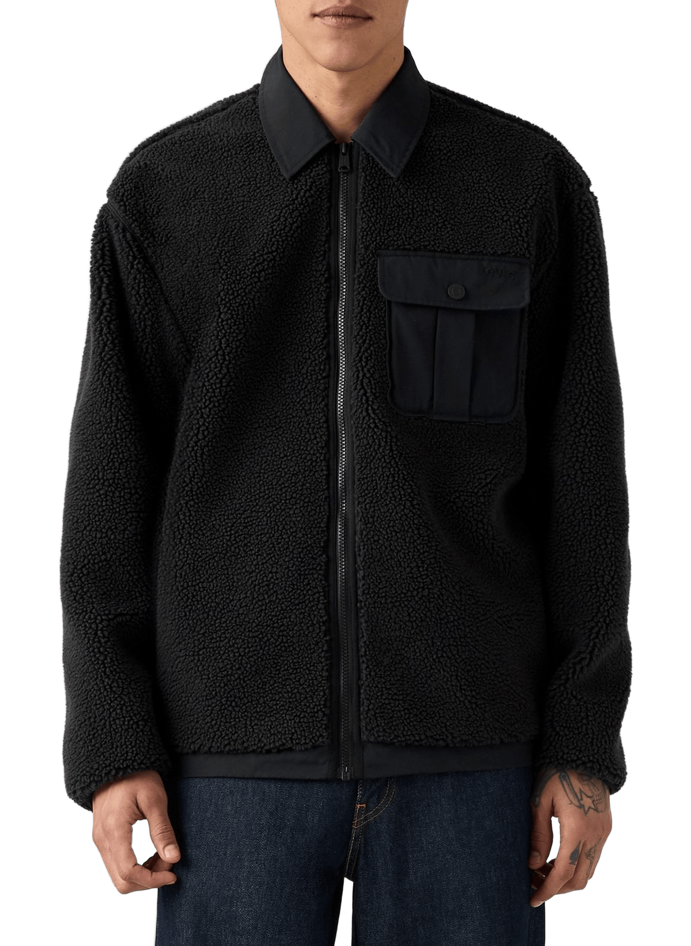 Manteau shearling col classique Black by LEVI'S LEVI'S Manteau shearling col classique Black