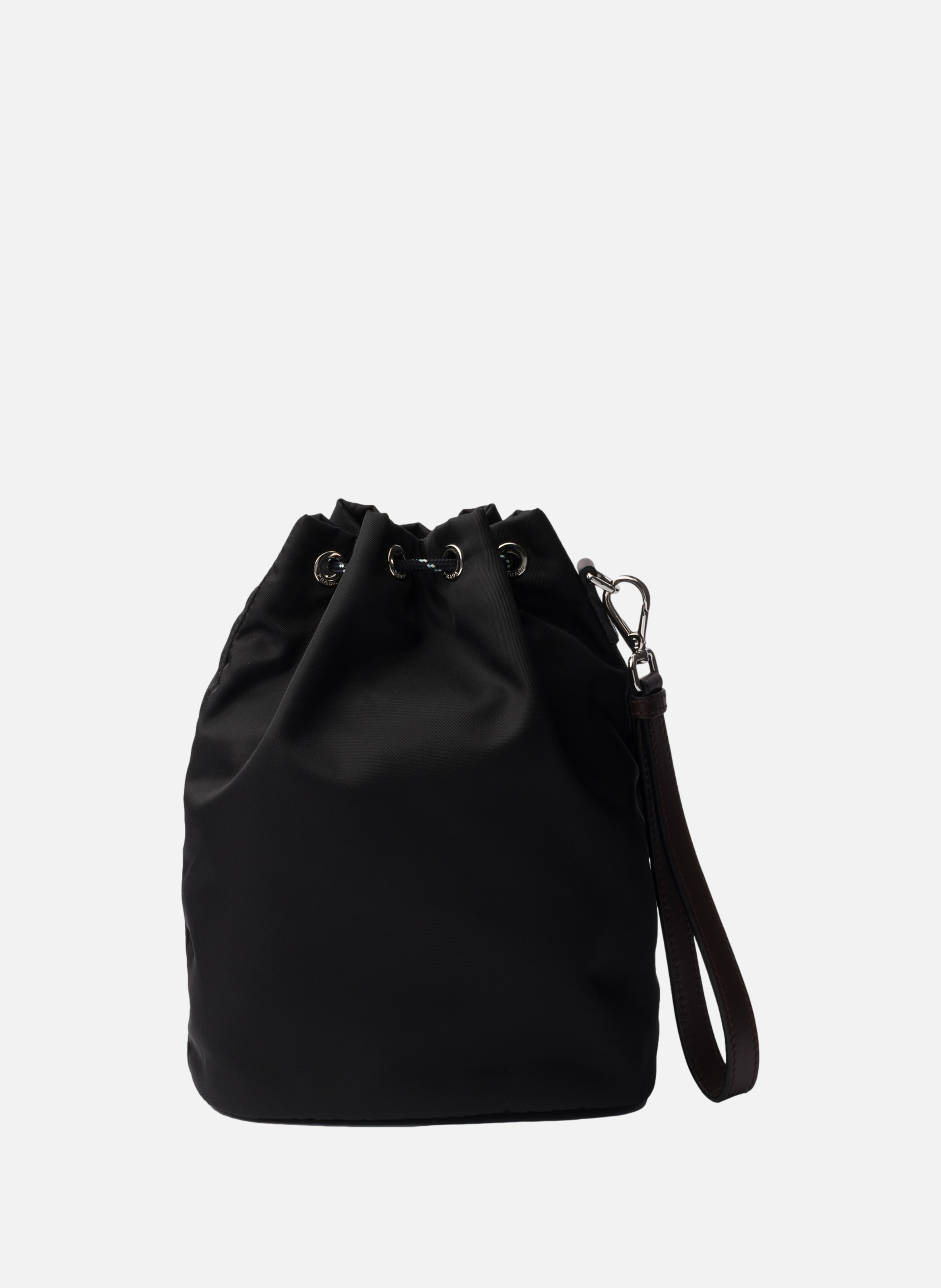 Pochette prada speedrock en re-nylon et cuir PRADA Noir