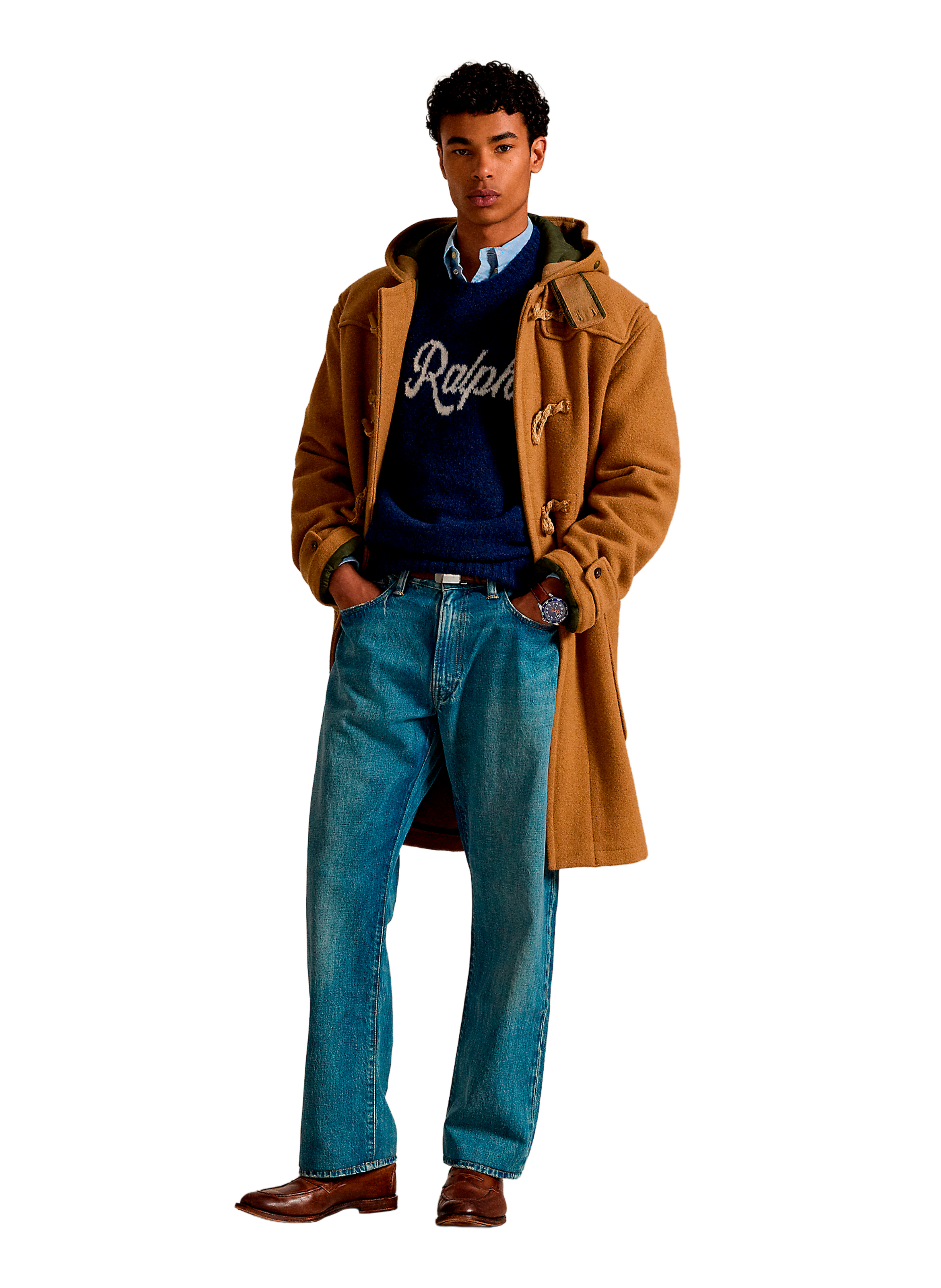 Pull en laine mélangée POLO RALPH LAUREN Bleu