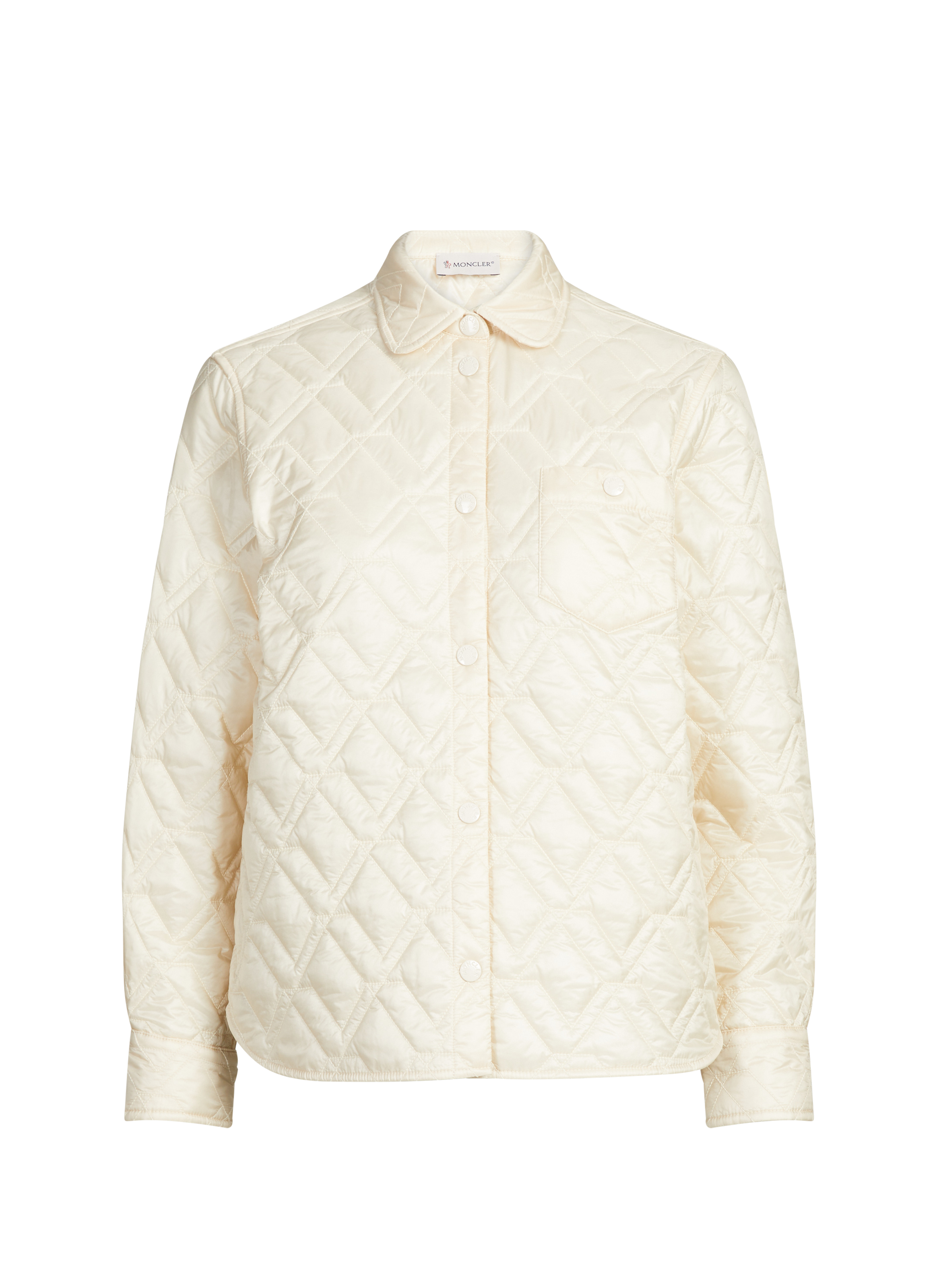 Veste matelassée en coton mélangé MONCLER Blanc