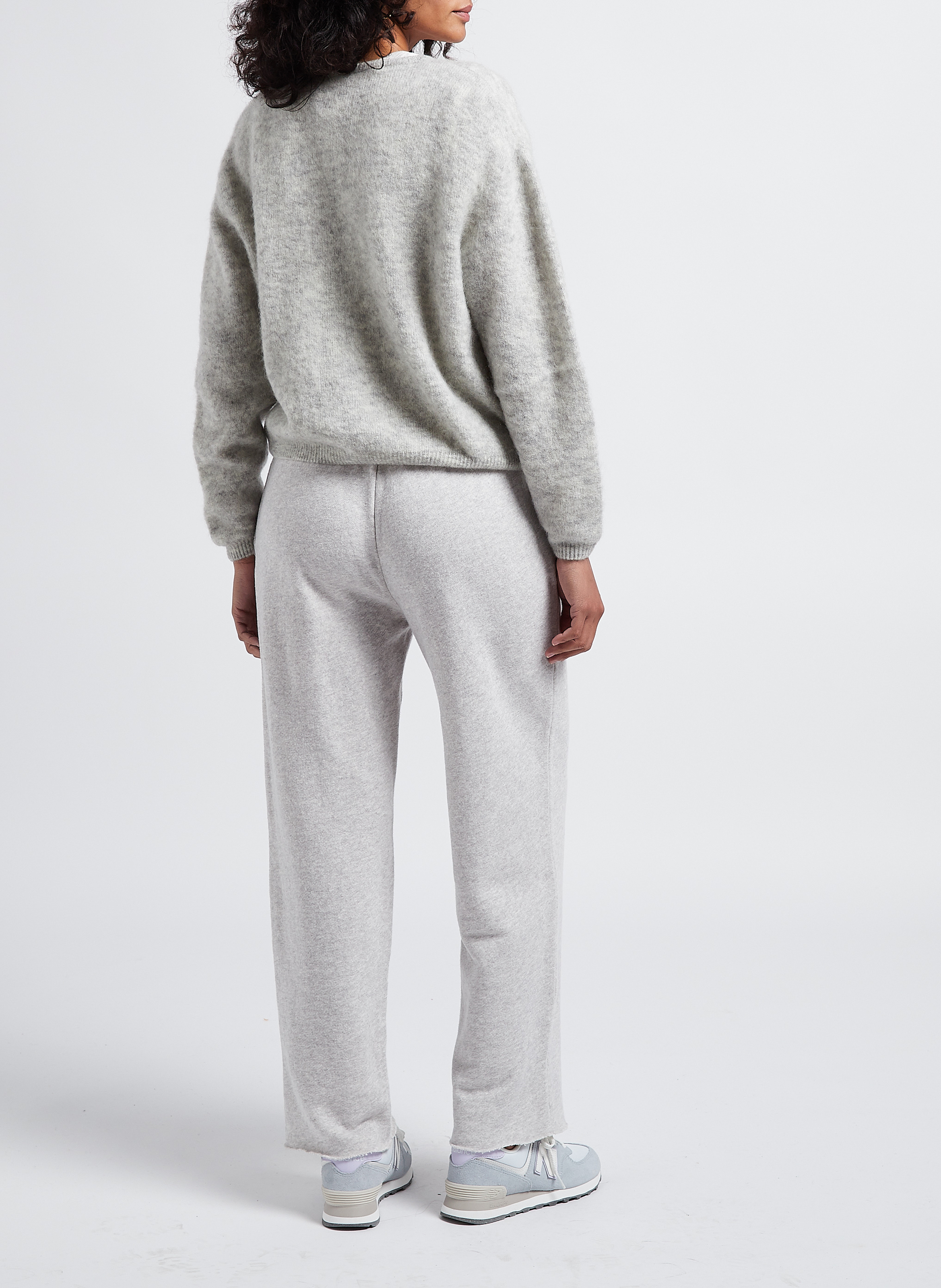 Gilet ample col rond en laine mélangée vitow AMERICAN VINTAGE Gris