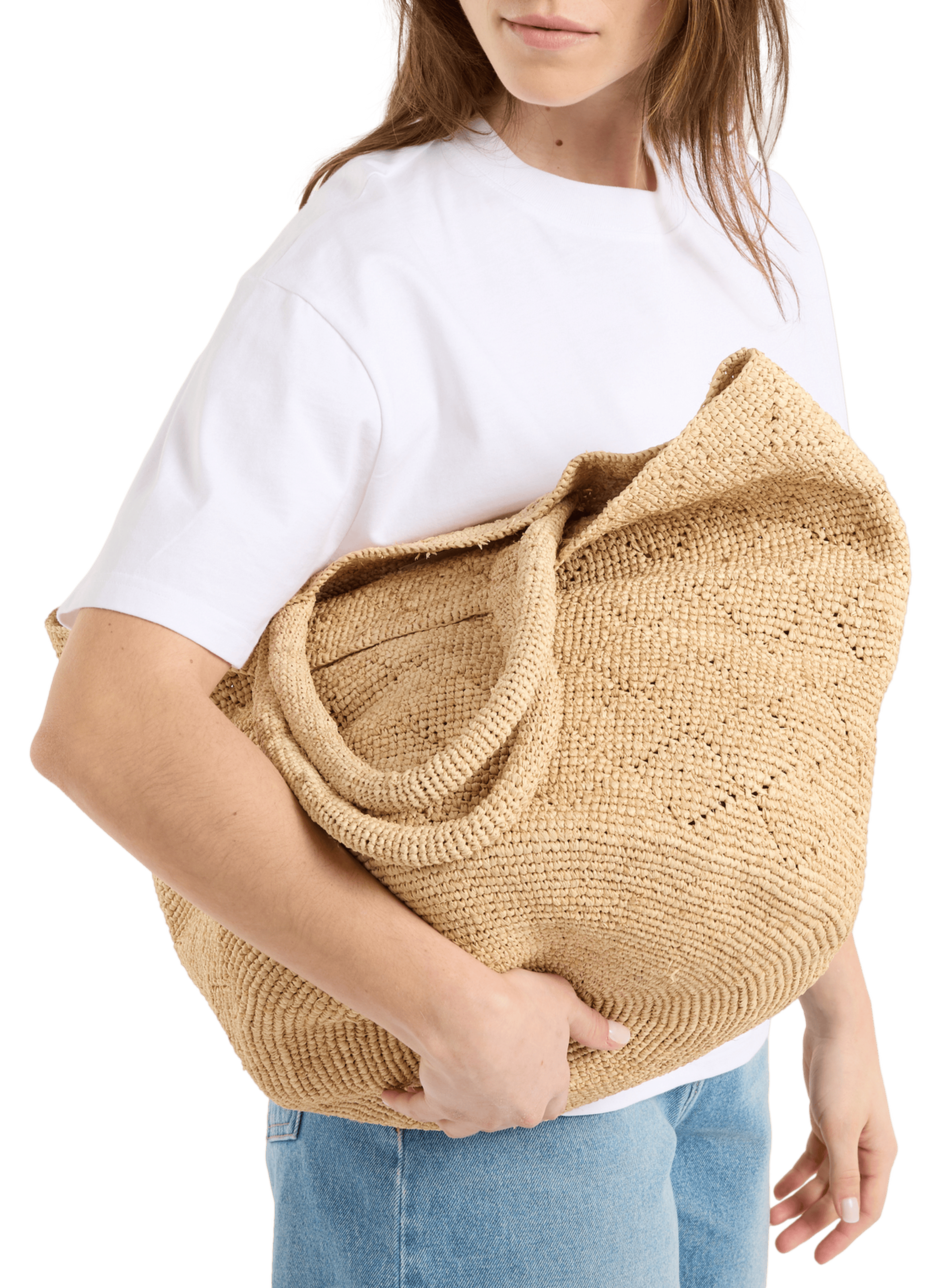 Sac à main panier Hamio en raphia SAISON 1865 Beige