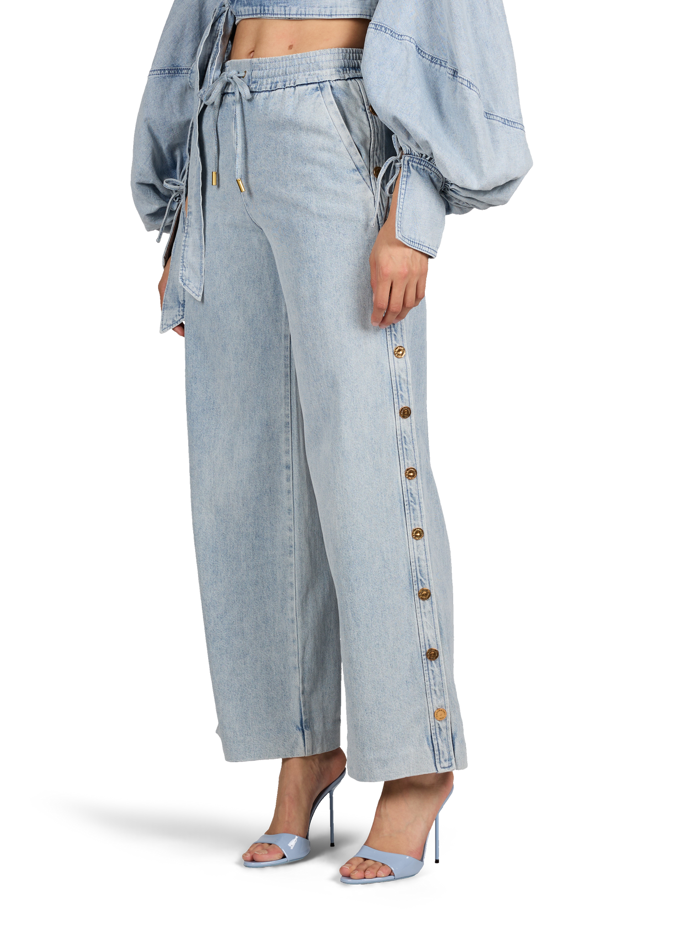 Pantalon Rebellion en denim de coton ZIMMERMANN