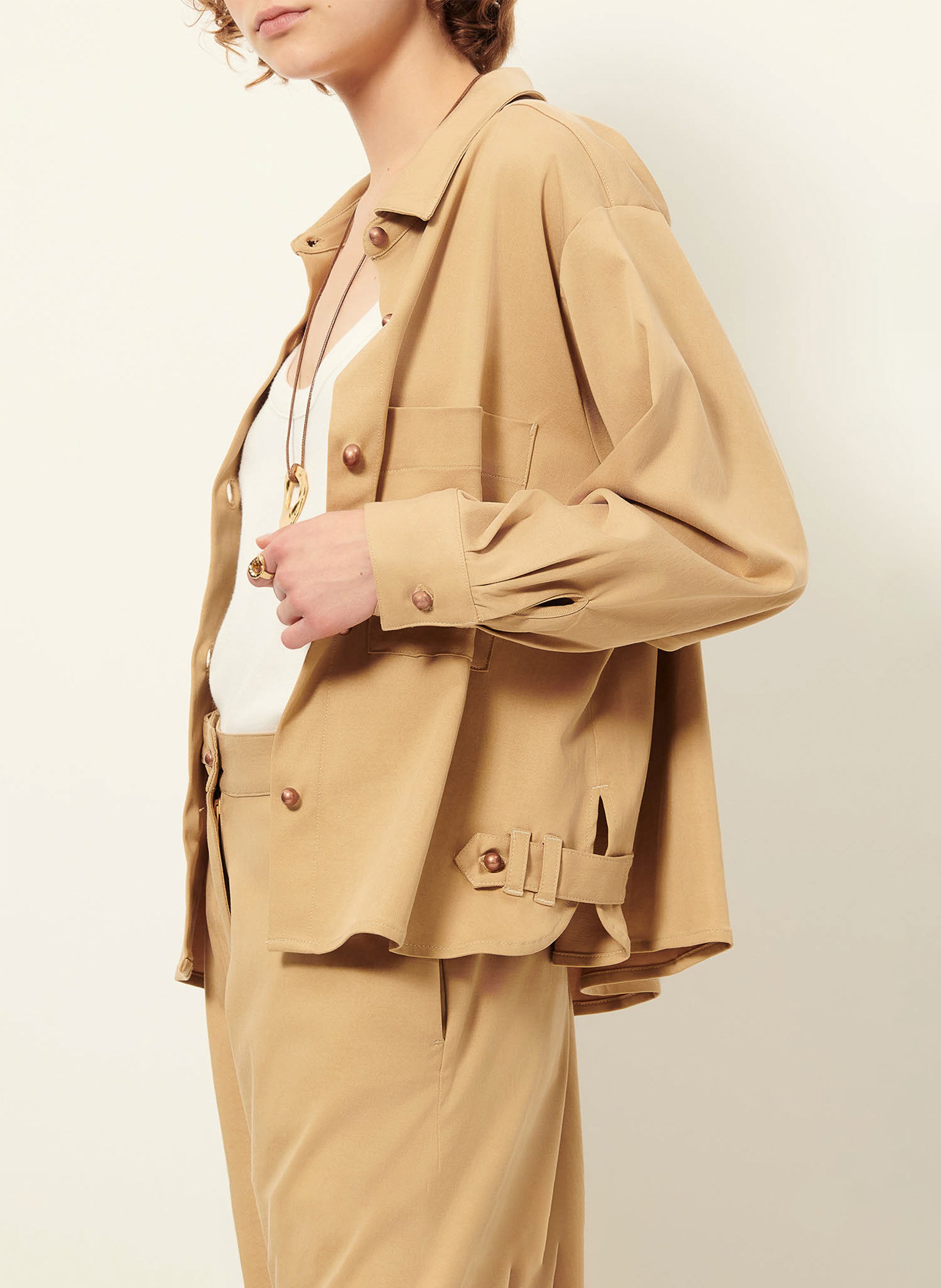 Veste droite col classique anderson SESSUN Beige