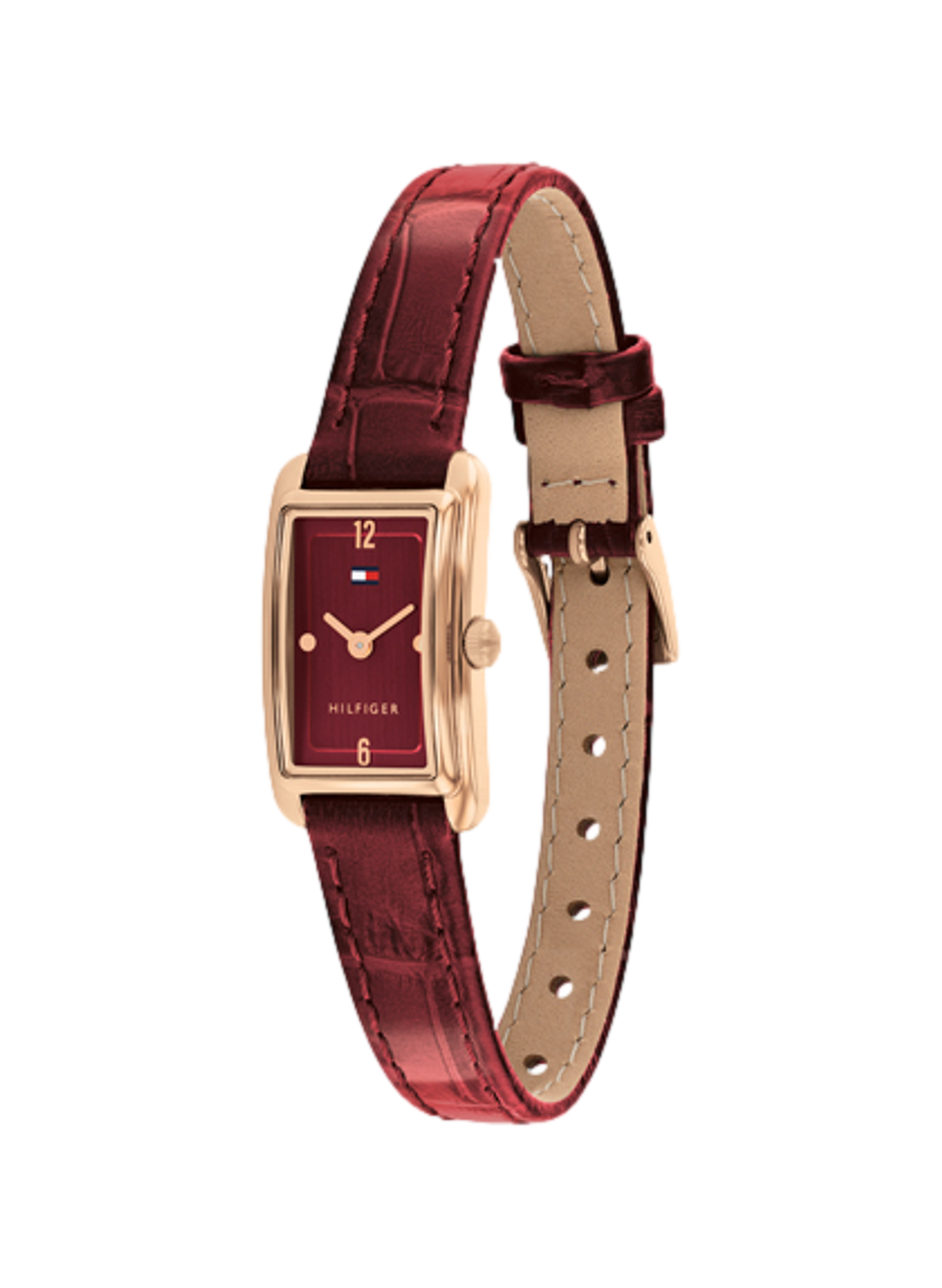 Montre Madison en cuir TOMMY HILFIGER MONTRES Rouge