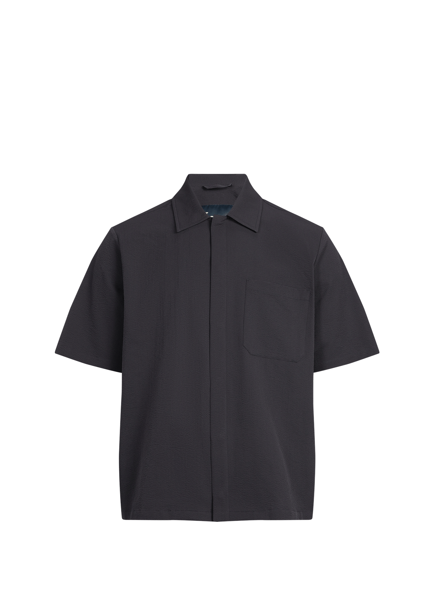 Chemise col classique à manches courtes HERNO Bleu