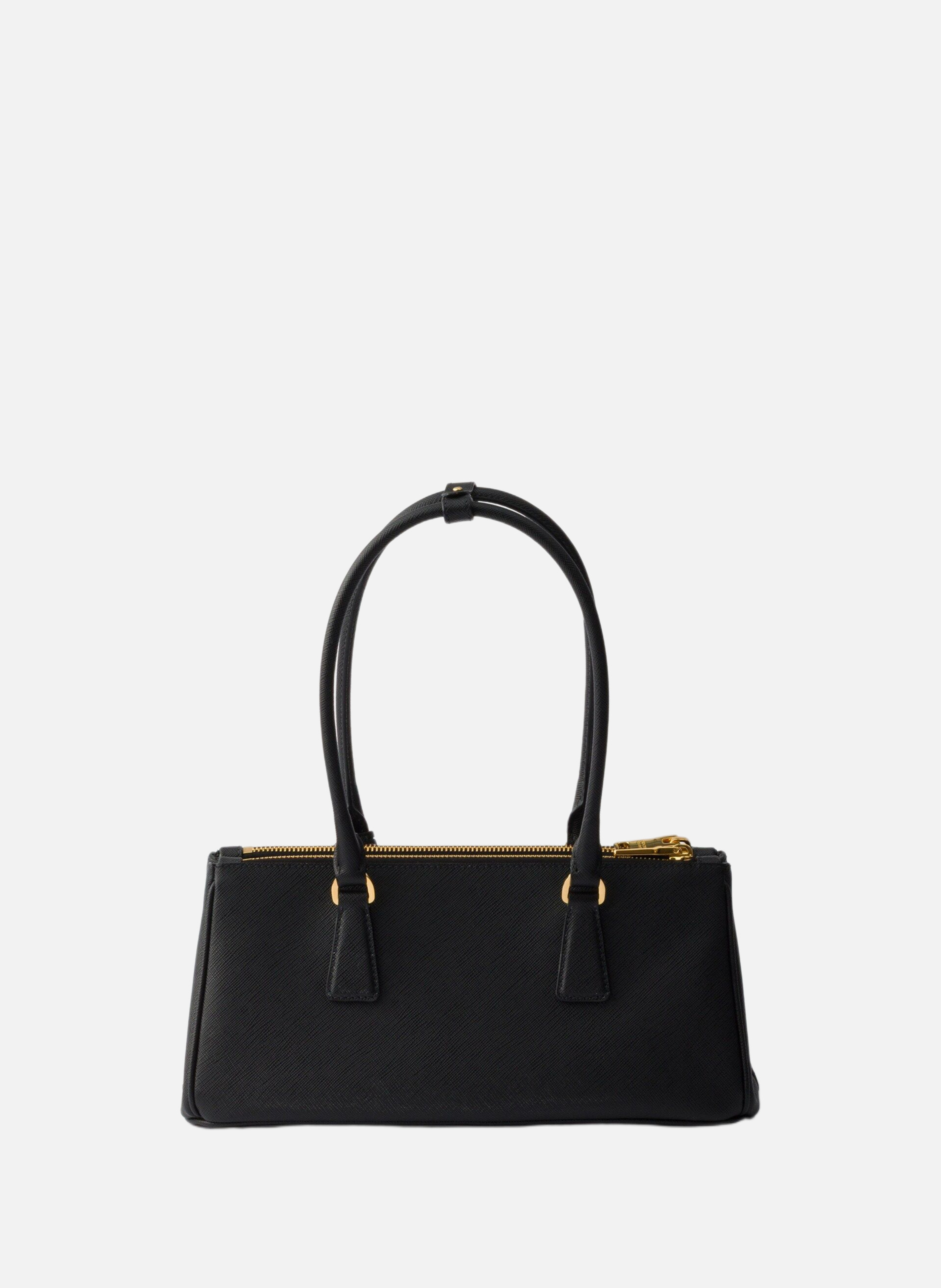 Sac prada galleria de taille moyenne en cuir saffi PRADA Noir