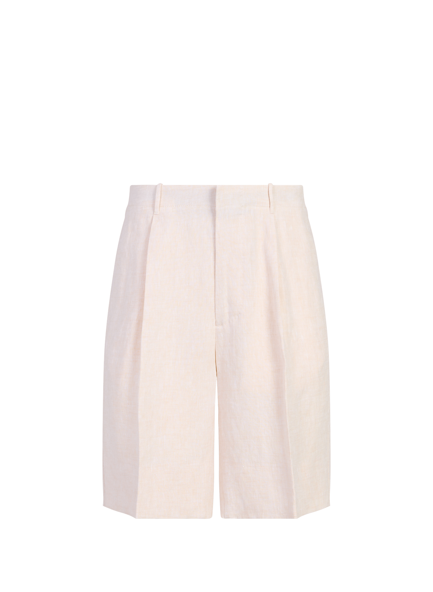Linen straight shorts SLOWEAR White