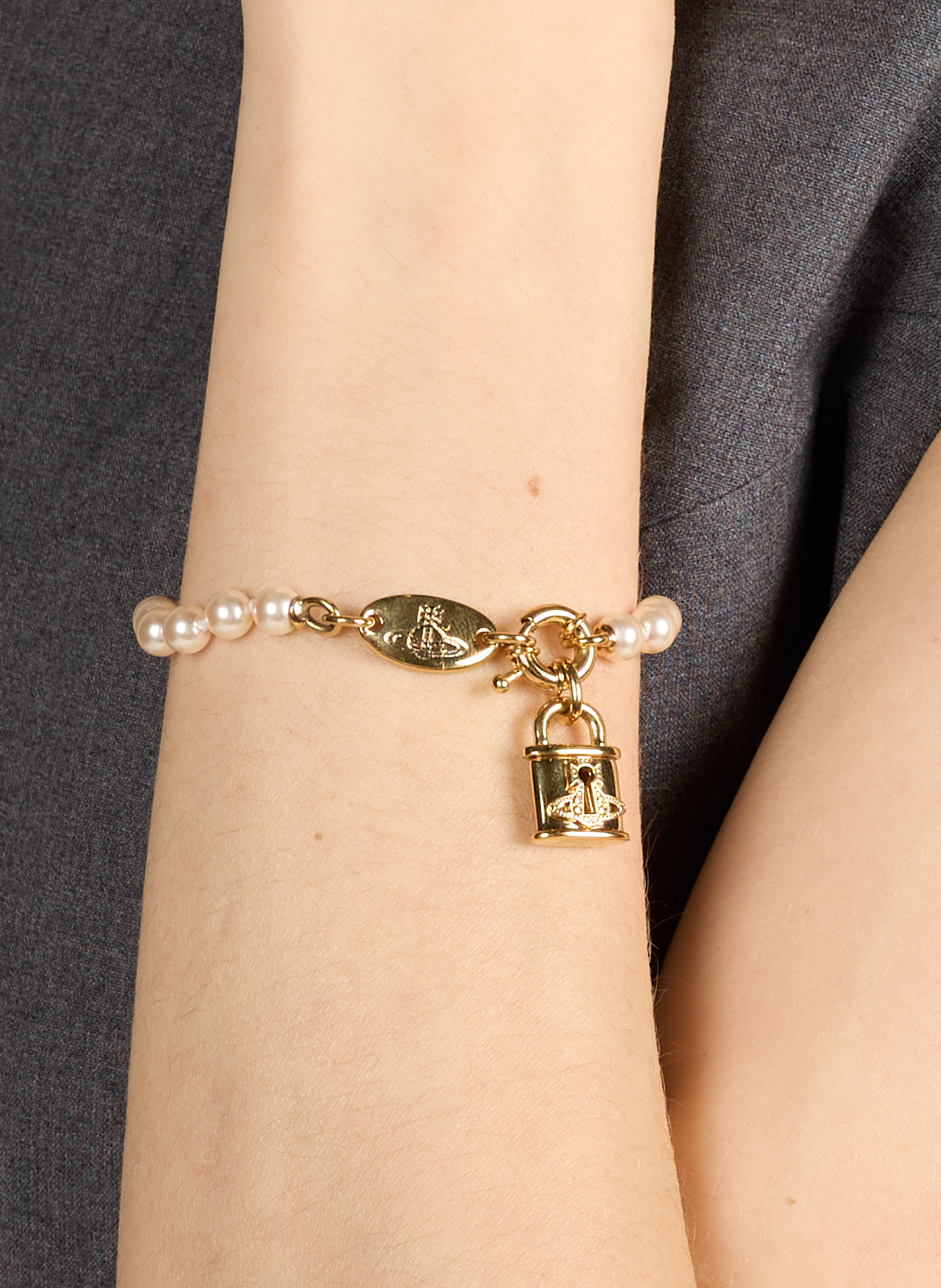 Celestia Beaded Bracelet VIVIENNE WESTWOOD Golden