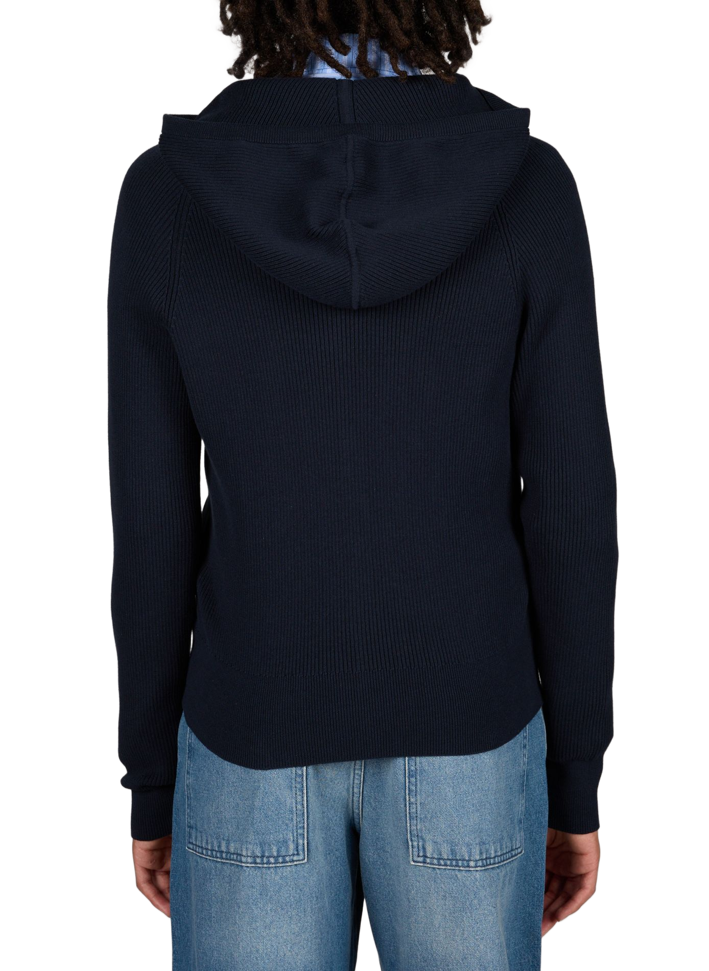 Zip-up cotton Matti hoodie CARRER Blue