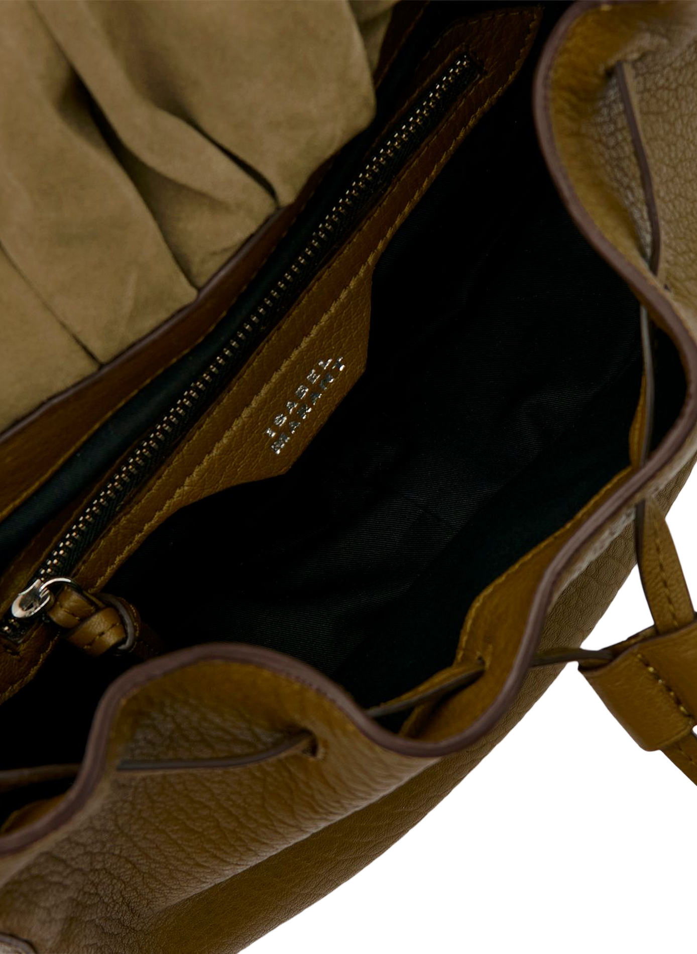 BOLTON shoulder bag in leather ISABEL MARANT Khaki