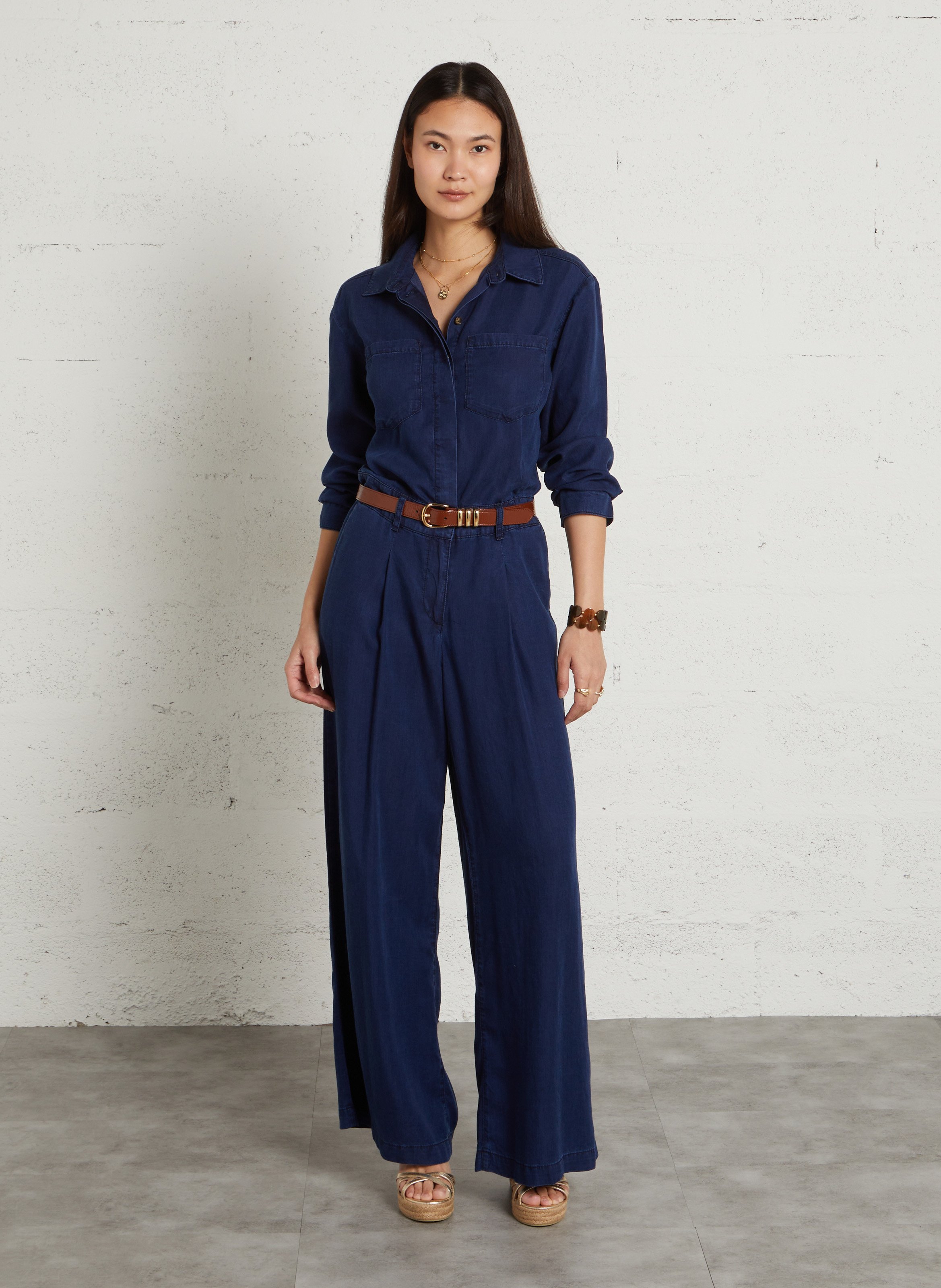 Combinaison col classique roxanne MAISON 123 Bleu