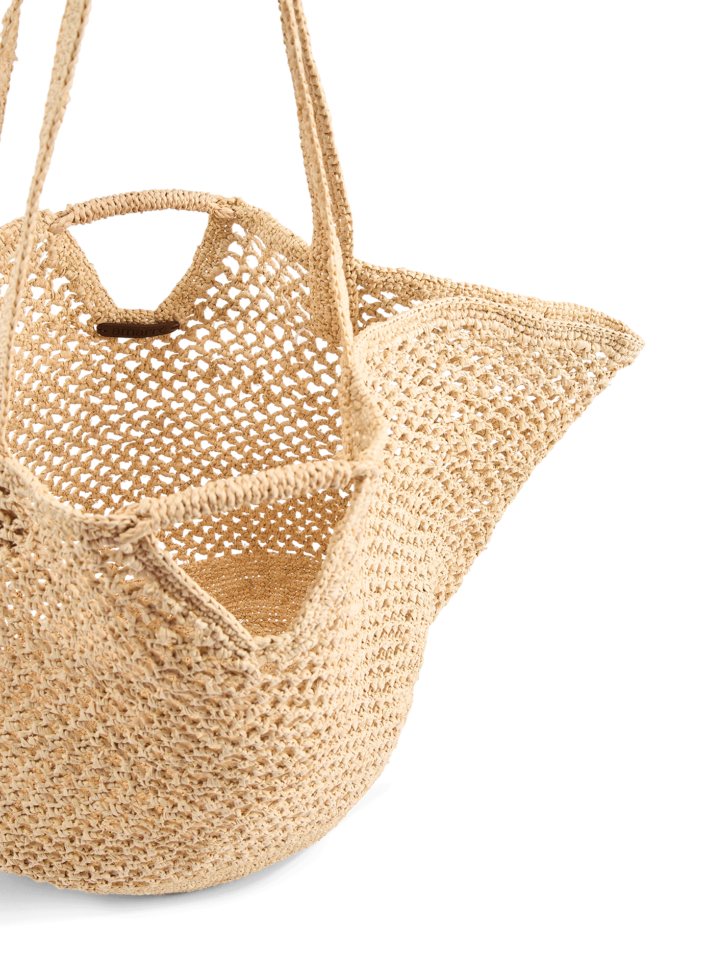 Marine raffia beach bag AMARRE Beige